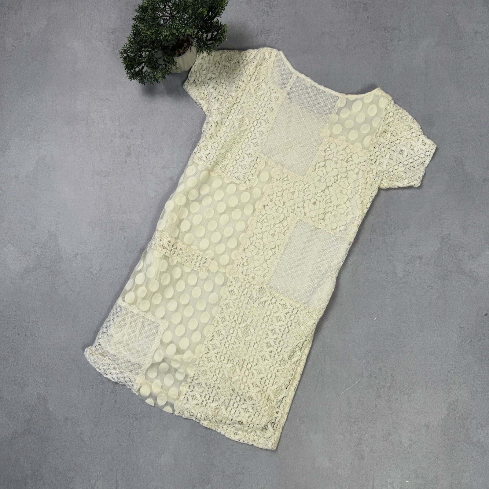 Chloe See By Chloe Women Short Mini Dress Size IT 40 Beige Size S / US 4 / IT 40 - 14 Thumbnail