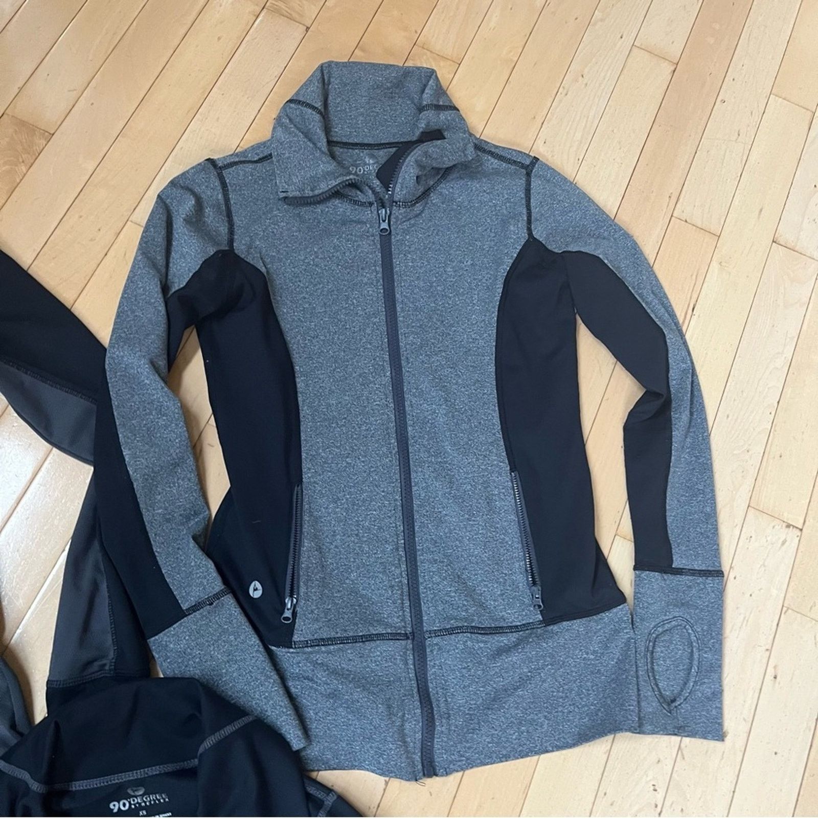 Other 90 Degree by Reflex 3 Athletic Jackets Full Zip Black XS Size XS / US 0-2 / IT 36-38 - 5 Thumbnail