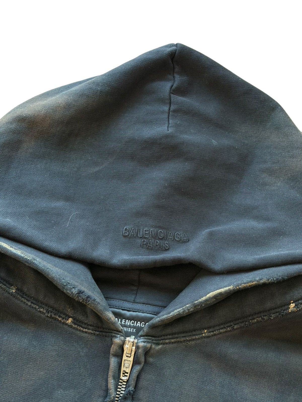 Balenciaga *RARE* BALENCIAGA DEMNA MUD SHOW RUNWAY DYED HOODIE BELLA Size US M / EU 48-50 / 2 - 13 Thumbnail