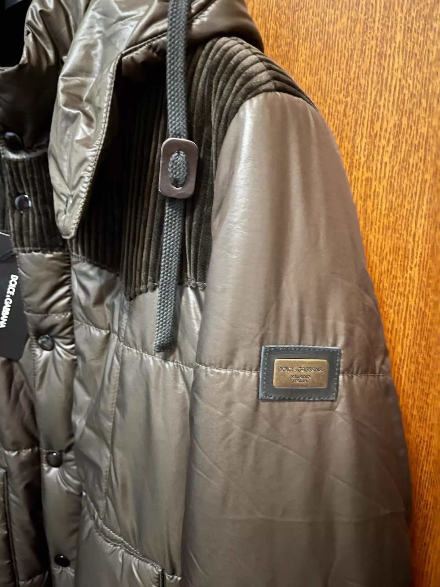 Dolce & Gabbana Brown Hooded Padded Parka Jacket Size M Size US XXS / EU 40 - 4 Thumbnail