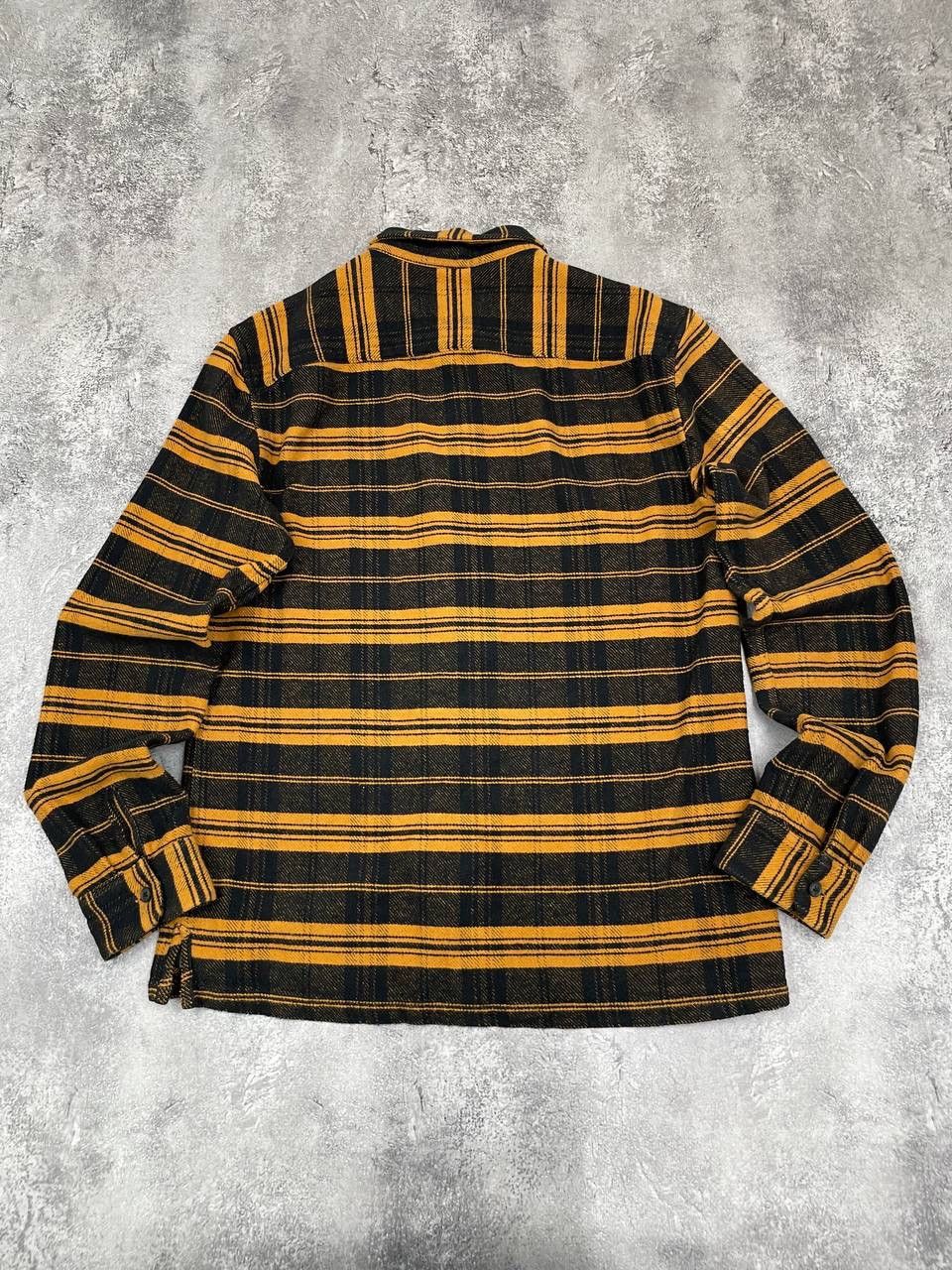 Allsaints AllSaints Men Shirt Black Yellow Check Flannel Long Sleeve Size US M / EU 48-50 / 2 - 7 Thumbnail