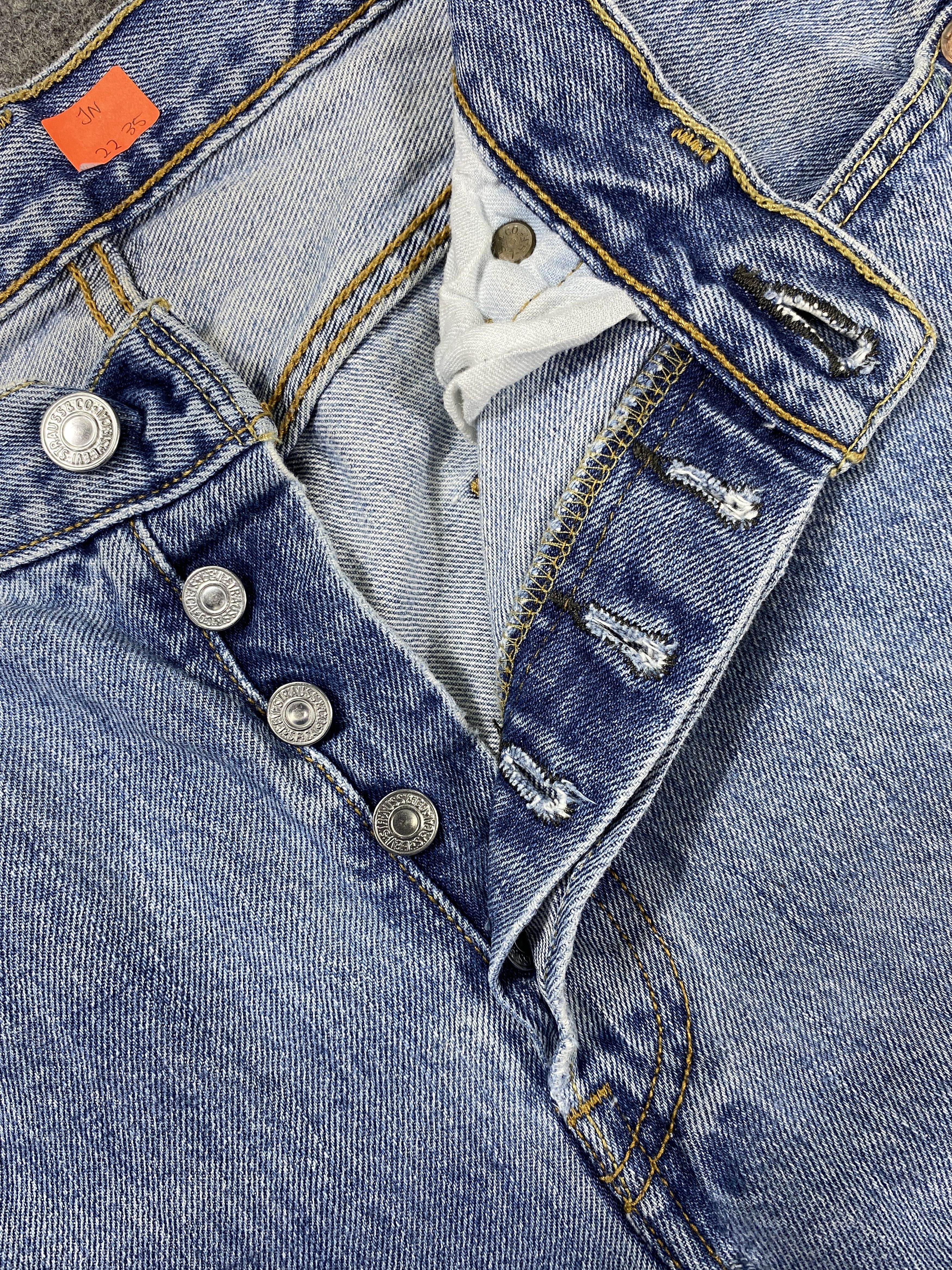 Japanese Brand Sky Blue Vintage Levi's 501 Jeans 31x31.5 Denim -JN2235 Size US 31 - 6 Thumbnail