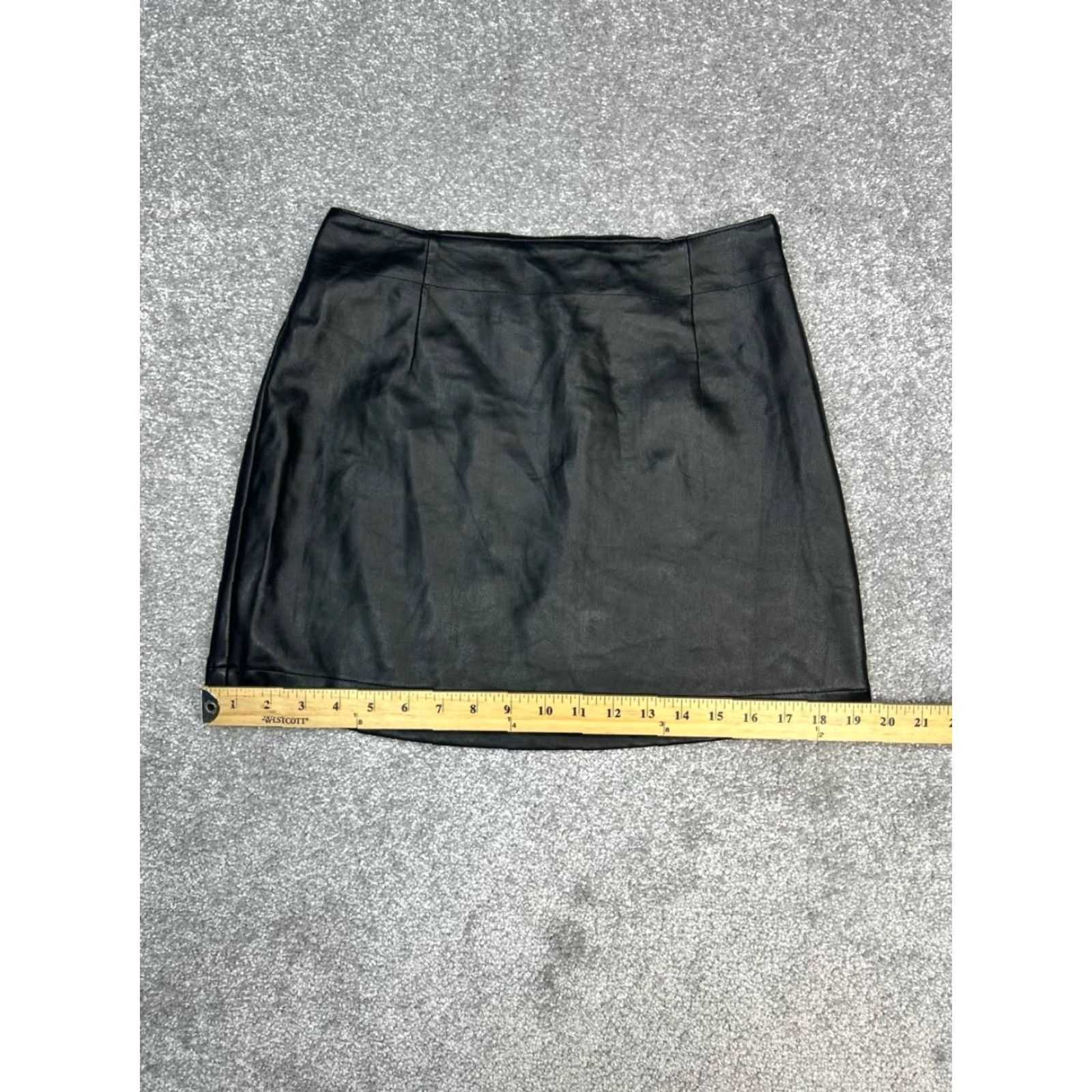 Abercrombie & Fitch Abercrombie & Fitch Skirt Womens Small Black Faux Leather Straight & Pencil Dress Skirt? Size 28" / US 6 / IT 42 - 4 Thumbnail