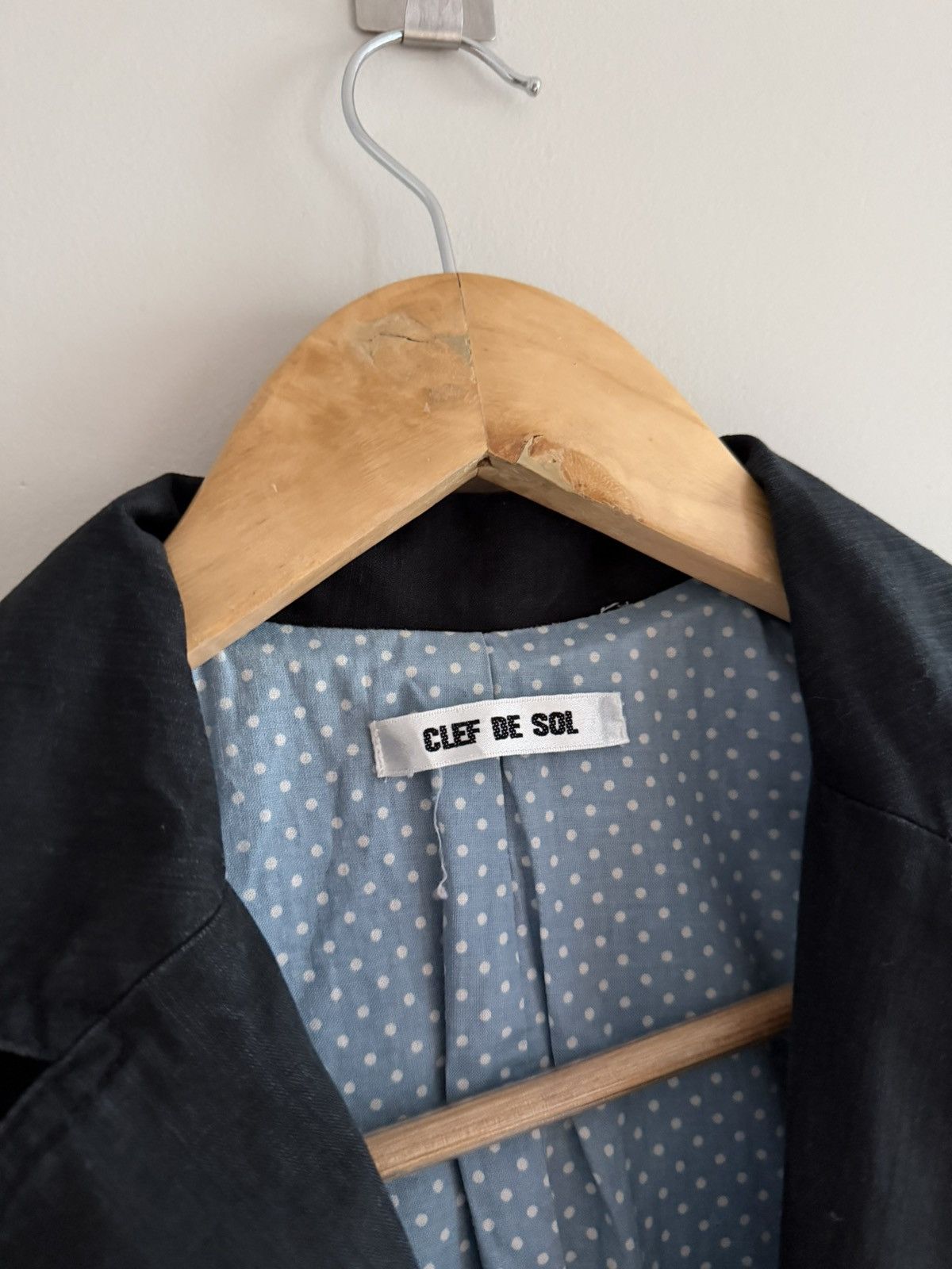 Japanese Brand Vintage Clef de Sol Cropped Black Blazer Size S / US 4 / IT 40 - 3 Thumbnail