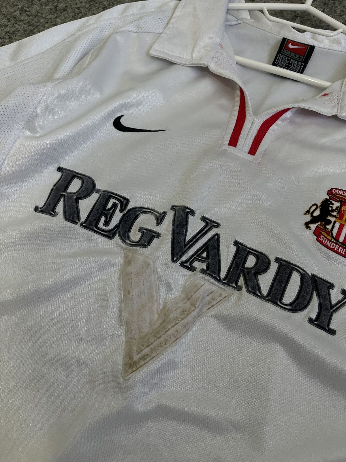 Nike × Vintage Vintage Nike Sunderland 2003 Soccer Jersey Drill Y2K 90s Size US XL / EU 56 / 4 - 3 Thumbnail
