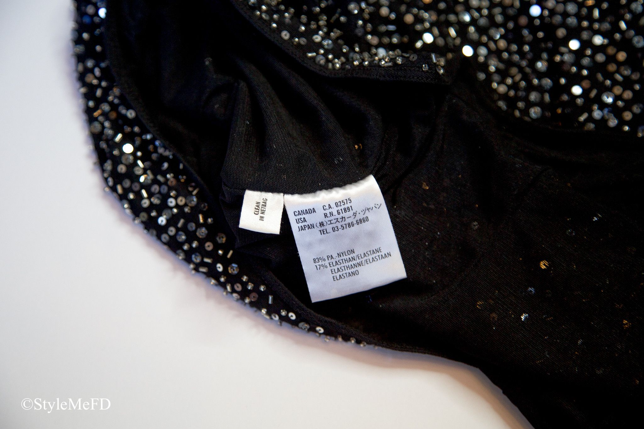 Escada ESCADA VINTAGE Beaded Black Top Size S / US 4 / IT 40 - 7 Thumbnail