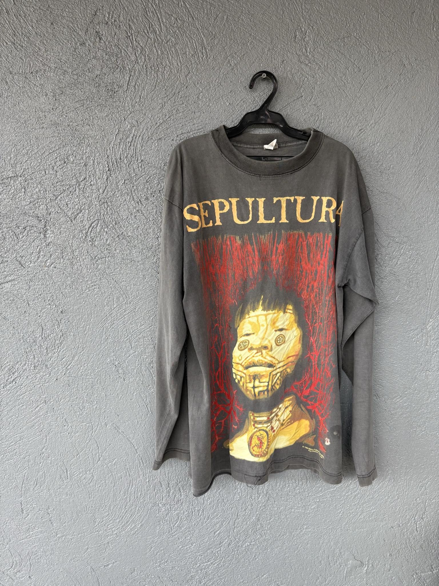 Band Tees Vintage rare sepultura longsleeve Size US L / EU 52-54 / 3 - 2 Thumbnail