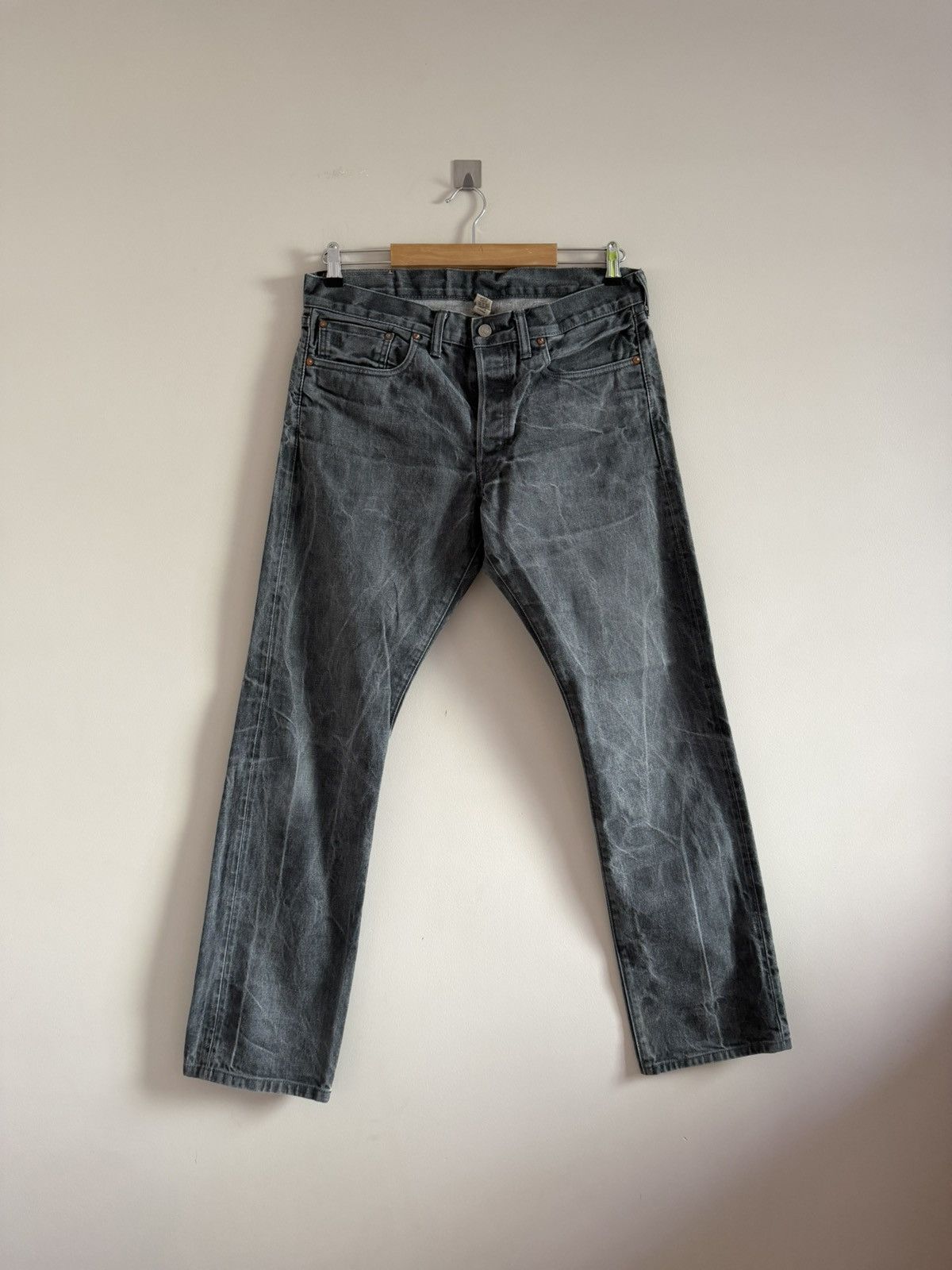 RRL Ralph Lauren Vintage Slim RRL Selvedge Denim Faded Jeans Size US 34 / EU 50 - 3 Thumbnail