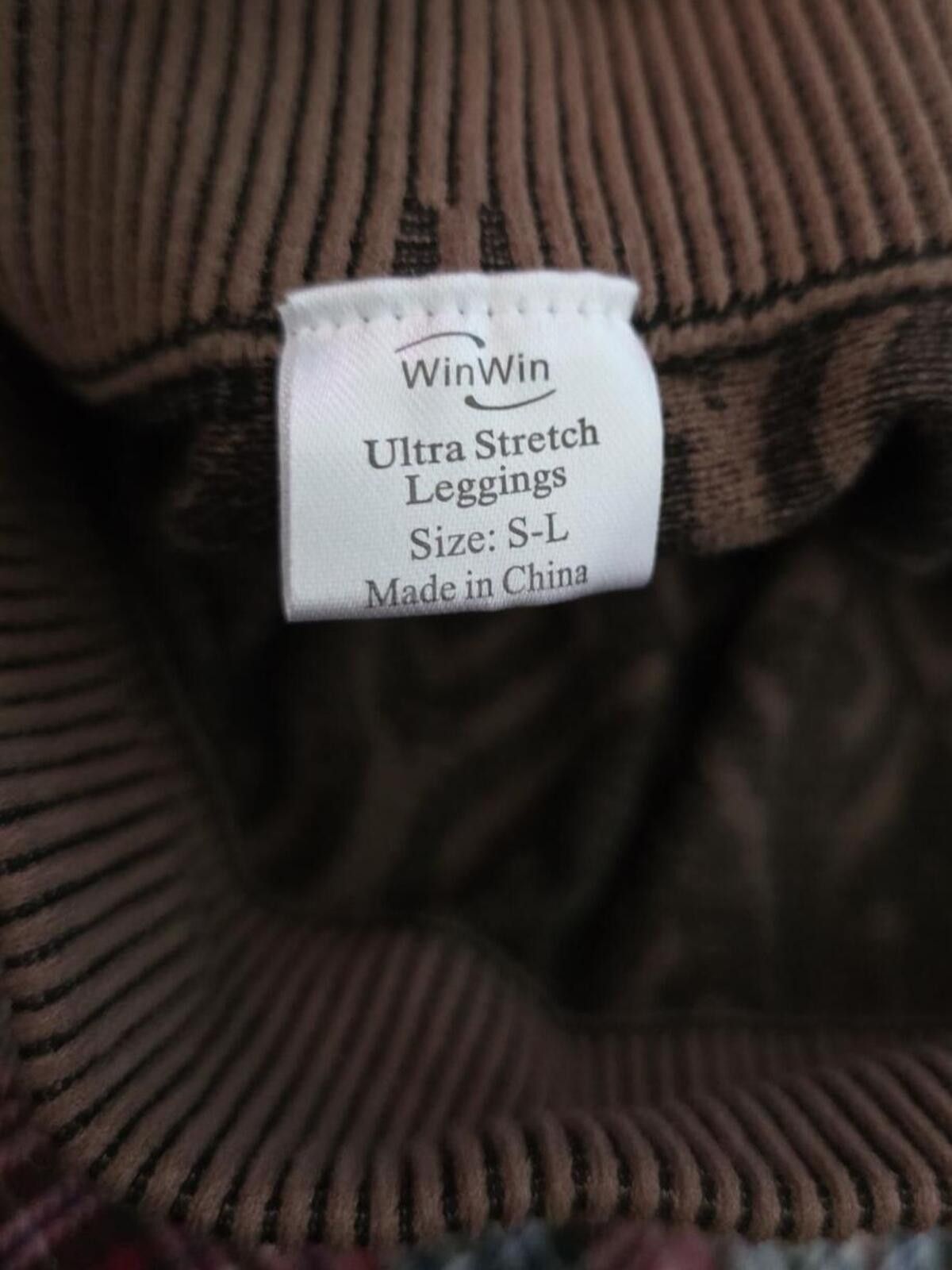 Other WinWin Ultra Stretch Brown Pattern Leggings Tights Size S-L Size 28" / US 6 / IT 42 - 3 Thumbnail