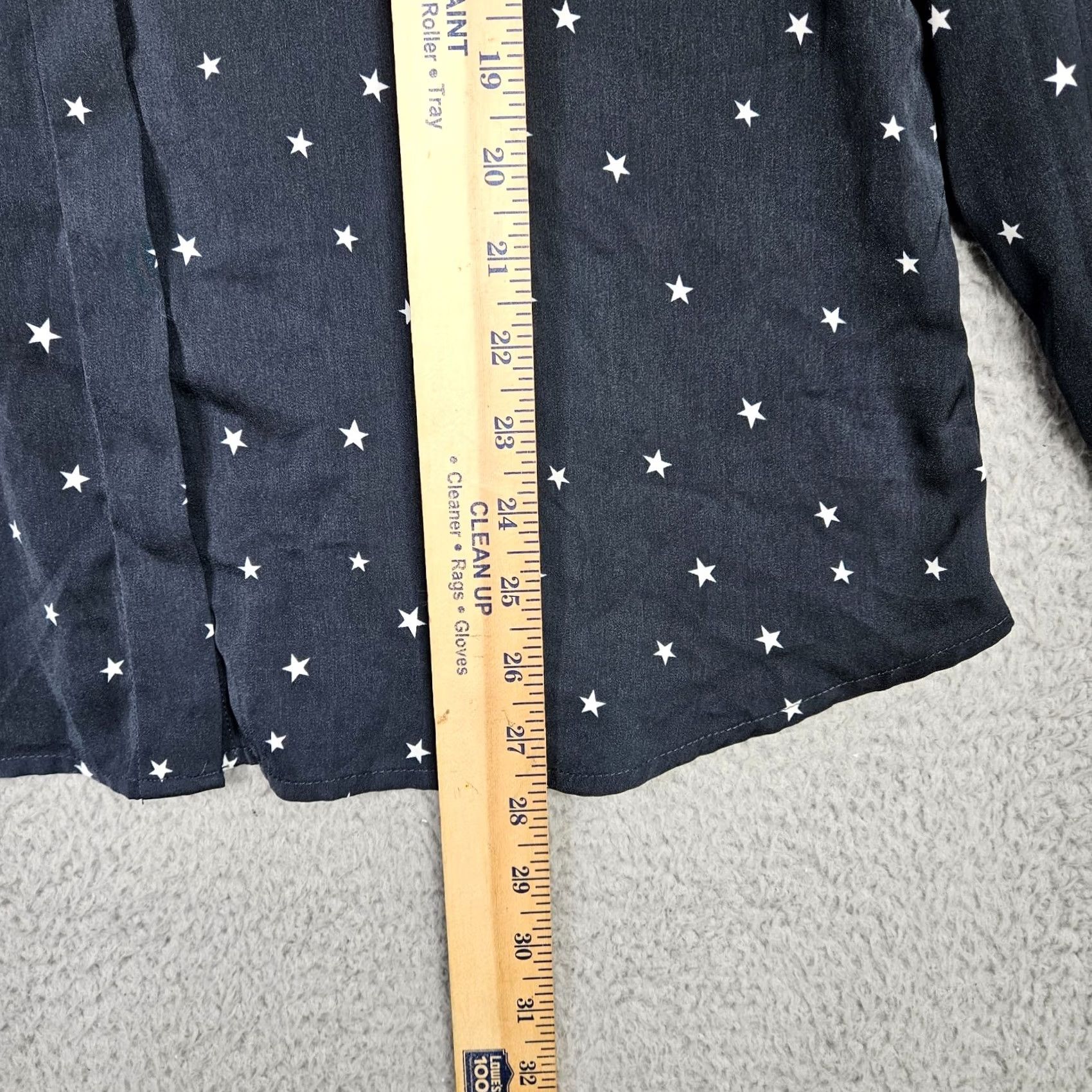 UNTUCKit UNTUCKit Button-Up Shirt Women’s Black White Star Printed Long Sleeve Size 12 Size XL / US 12-14 / IT 48-50 - 6 Thumbnail
