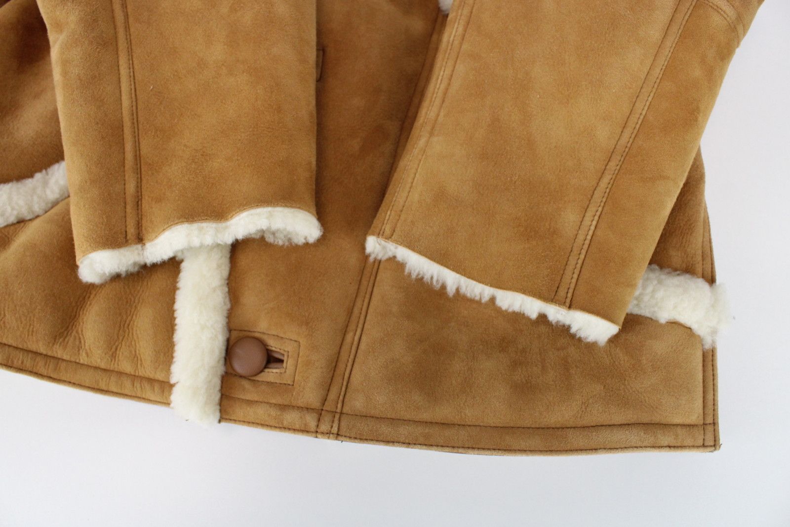 Sandro SANDRO Royal Jacket Women's LARGE Shearling Button Up Size L / US 10 / IT 46 - 6 Thumbnail