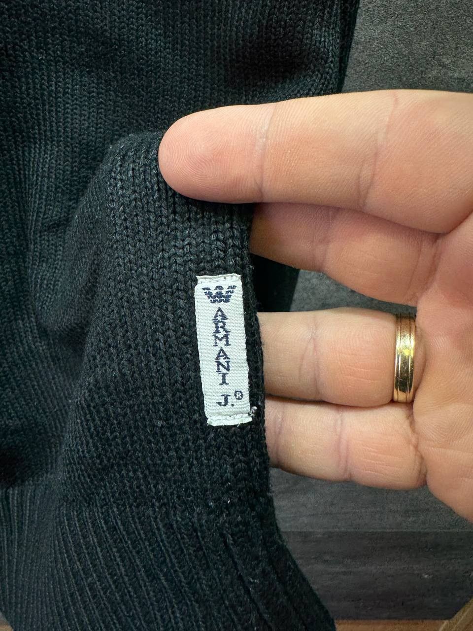 Armani Vintage Armani Jeans Centr Logo Embroidered Sweater Size US M / EU 48-50 / 2 - 3 Thumbnail