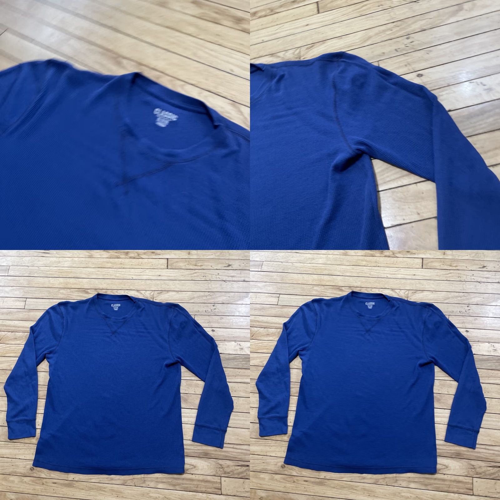 Old Navy Old Navy Tee Shirt Men XL Blue Crew Neck Thermal Pique Knit T-Shirt Basic Classic Size US XL / EU 56 / 4 - 9 Thumbnail