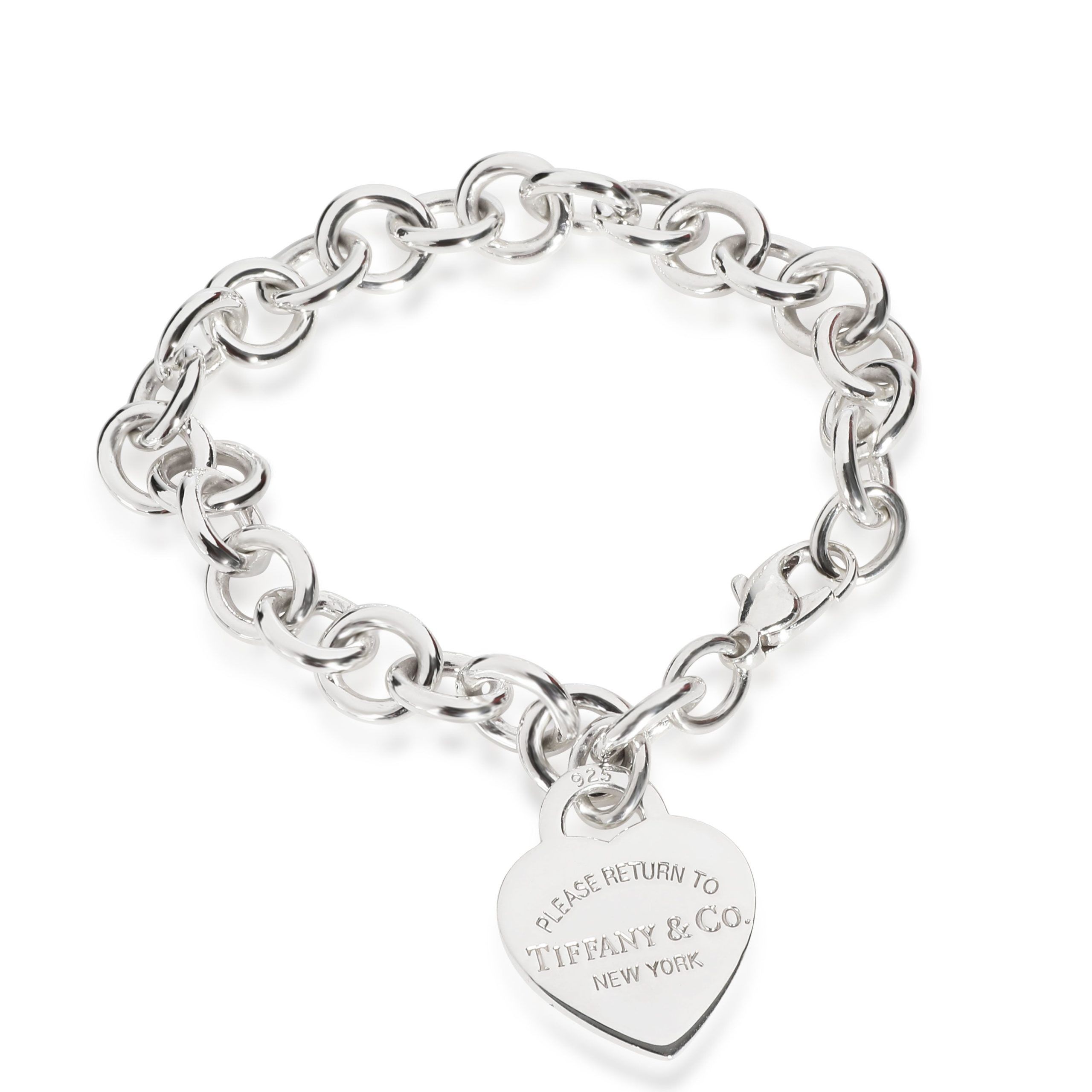 Tiffany Heart Tag Bracelet in Sterling Silver