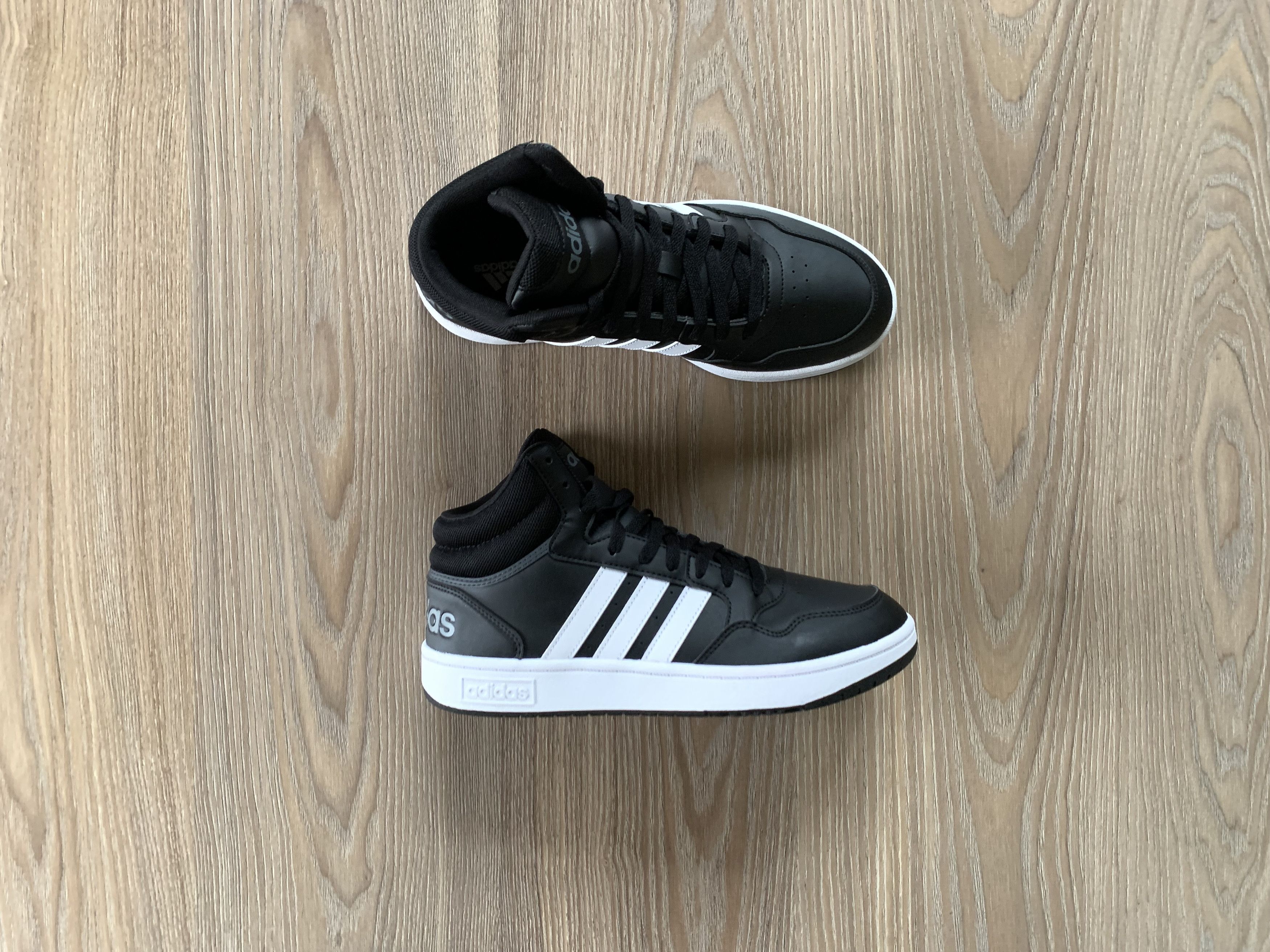Adidas Adidas Hoops 3 Mid Black Sneakers Size US 10 / EU 43 - 1 Thumbnail
