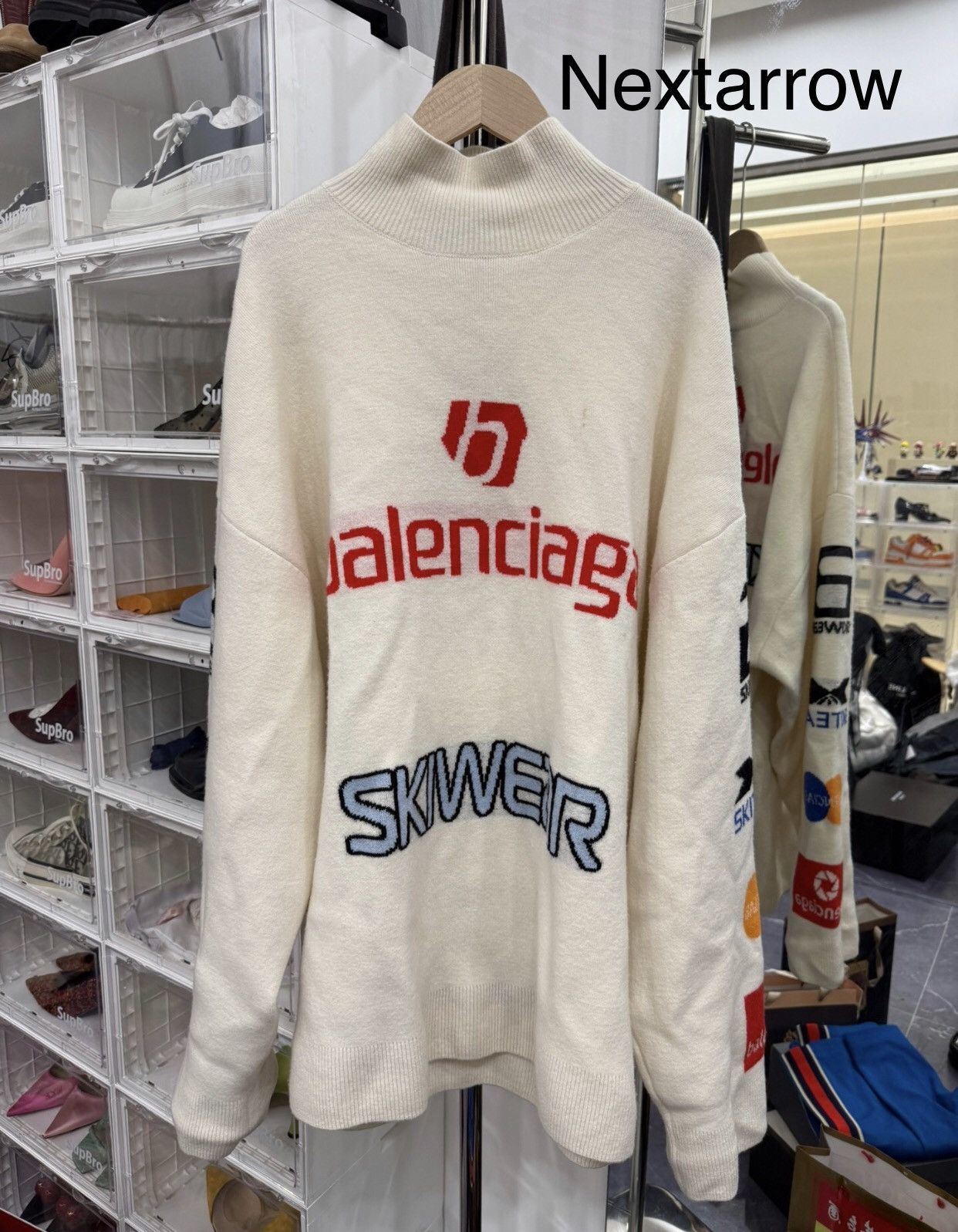 Balenciaga Balenciaga FW24 SKIWEAR High Neck Long Sleeve Sweater 241 Size US XS / EU 42 / 0 - 1 Thumbnail