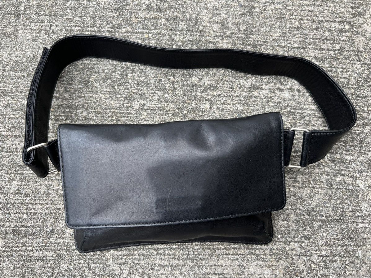 Leather Vintage Yoshie Inaba Japan Hybrid Black Leather Bag Size ONE SIZE - 6 Thumbnail