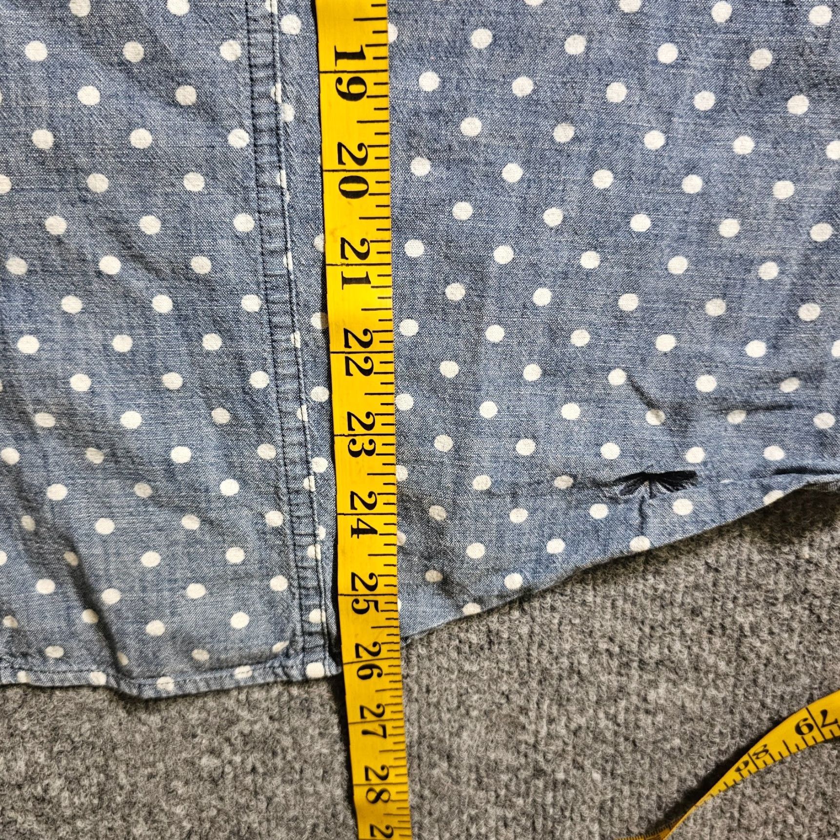 Talbots Talbots Top Womens 18W White Blue Polka Dot Button Long Sleeve Causal Career Shirt Size XXL / US 16-18 / IT 52-54 - 6 Thumbnail