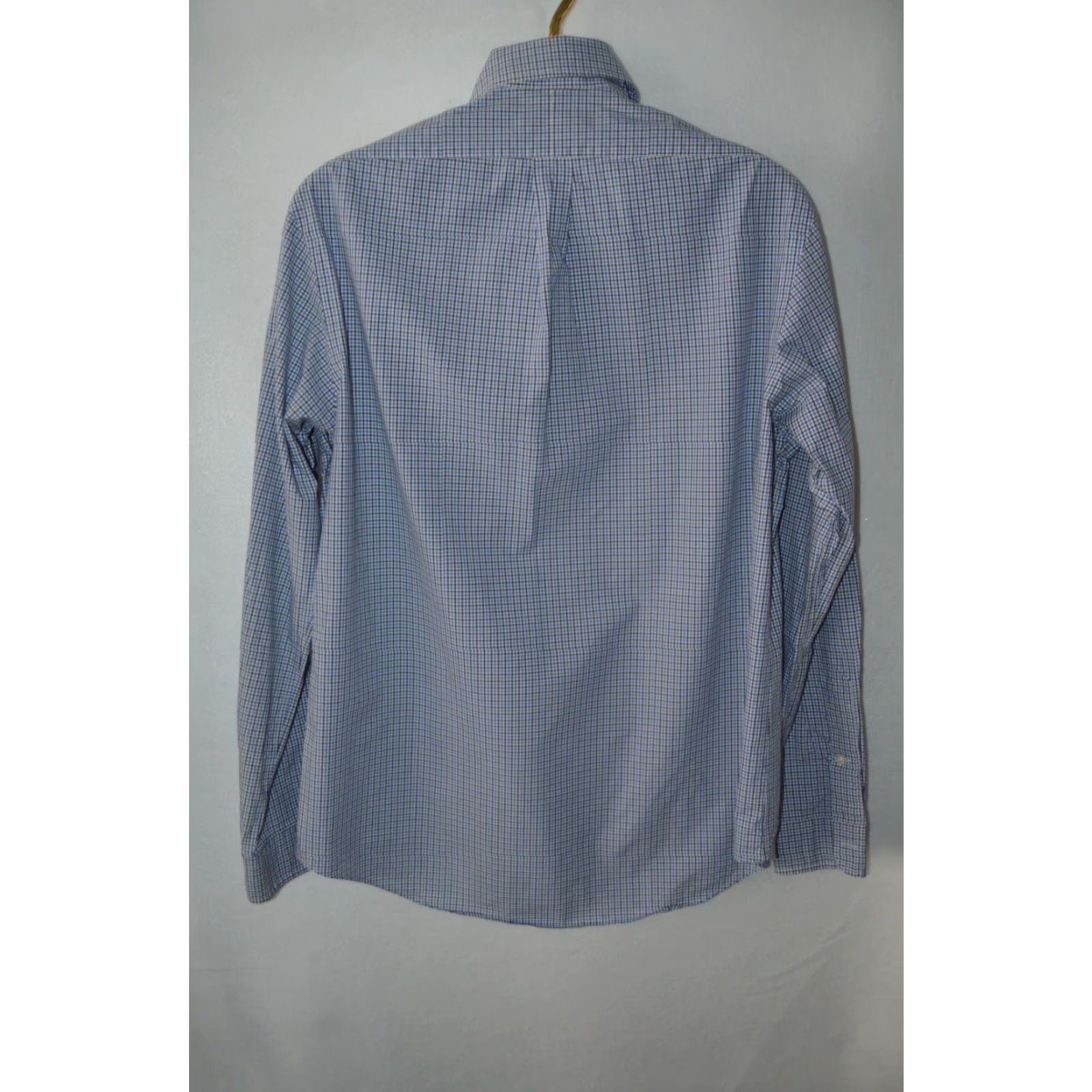Polo Ralph Lauren POLO Ralph Lauren Shirt Men L/S Blue Plaid Cotton Button-Down, Size L, Classic Fit, Pony Embroidered, Vintage: No, 100% Cotton, Regular, Blue, Knit? Size US L / EU 52-54 / 3 - 2 Thumbnail