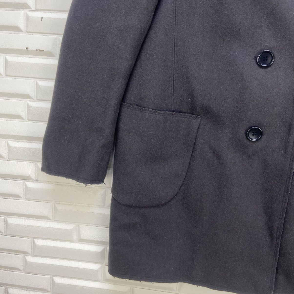 Designer × Jil Sander Jil Sander Uniqlo Distressed Wool Heavy Long Coat Size M / US 6-8 / IT 42-44 - 5 Thumbnail