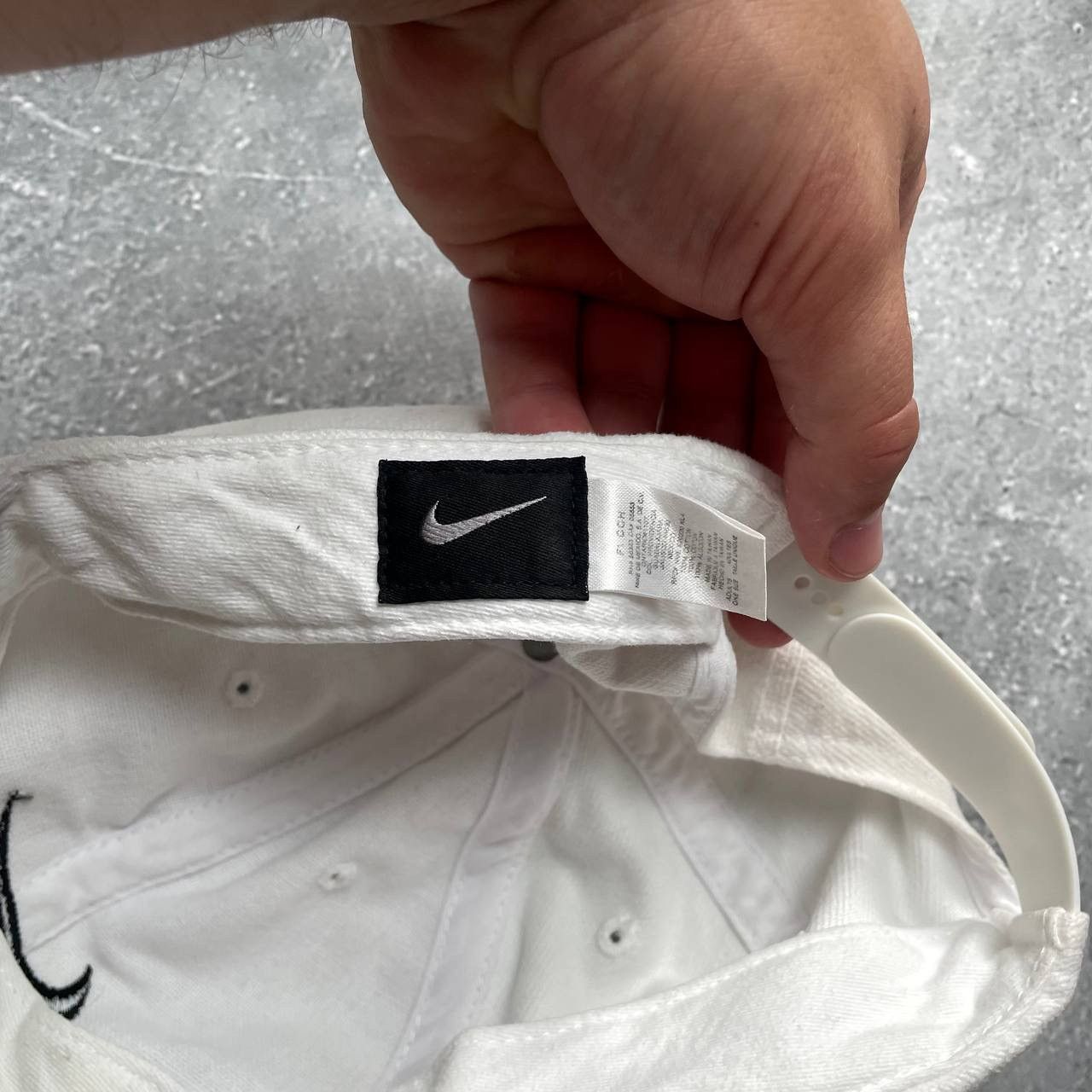 Nike × Vintage Vintage 2000s Nike Baseball Cap White OS Size ONE SIZE - 13 Thumbnail