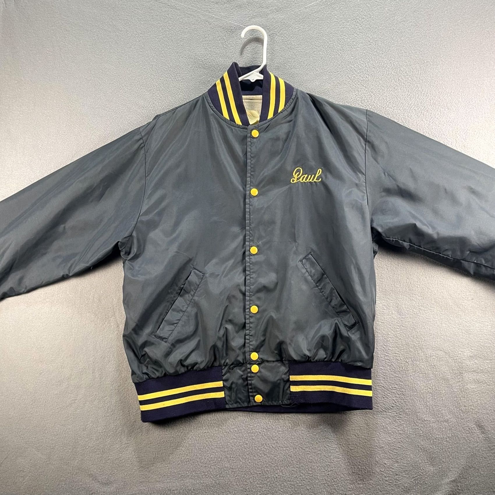Vintage VINTAGE Reese's Carry-Out Jacket Mens Large Paul Embroidered 80s Blue Varsity Bomber Size US M / EU 48-50 / 2 - 3 Thumbnail