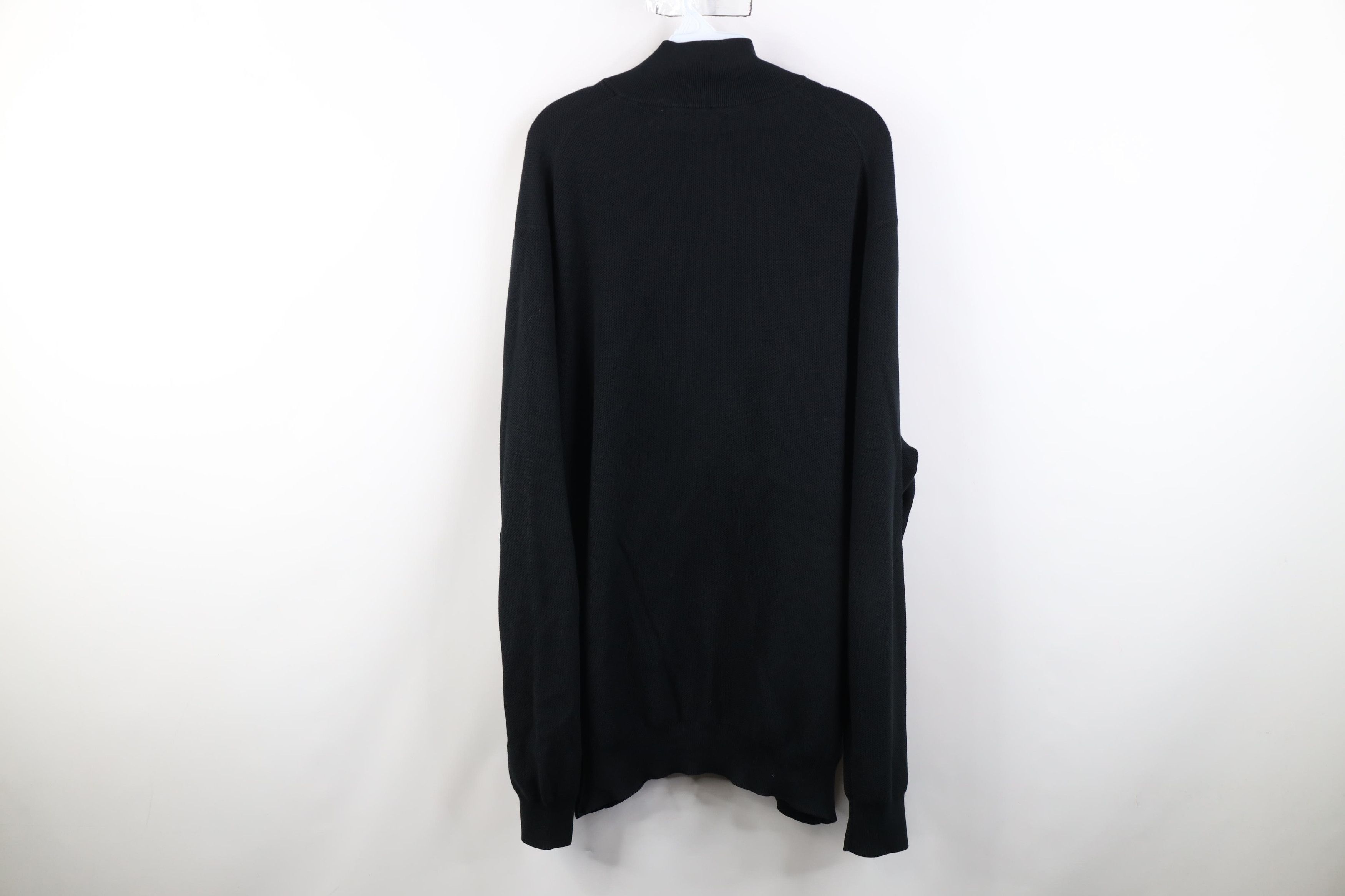 Polo Ralph Lauren Ralph Lauren Thermal Knit 1/4 Zip Pullover Sweater Black Size US XXL / EU 58 / 5 - 12 Thumbnail