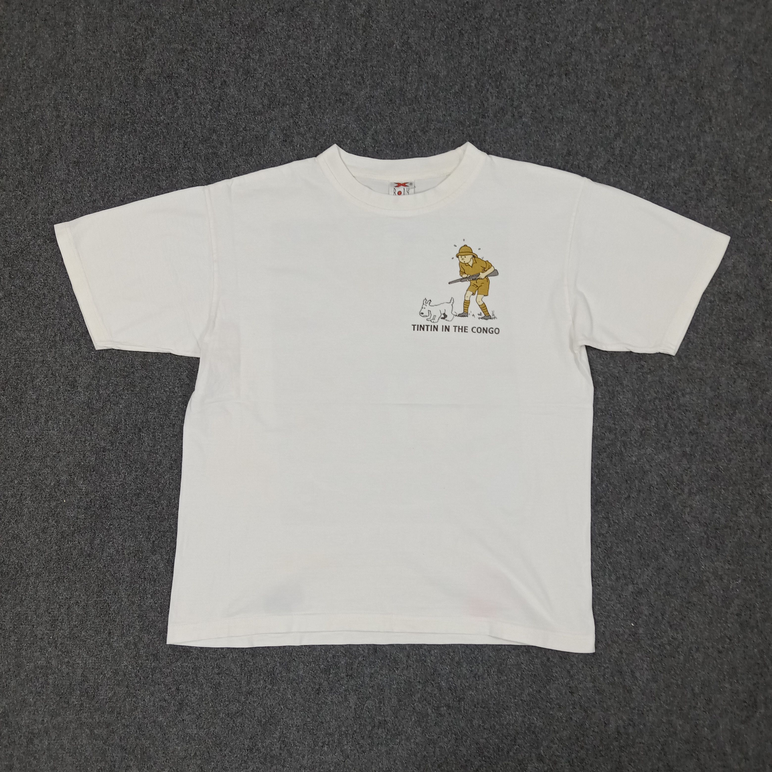 Cartoon Network × Vintage Tintin In The Congo American Cartoon Movie Tshirt Size US L / EU 52-54 / 3 - 3 Thumbnail