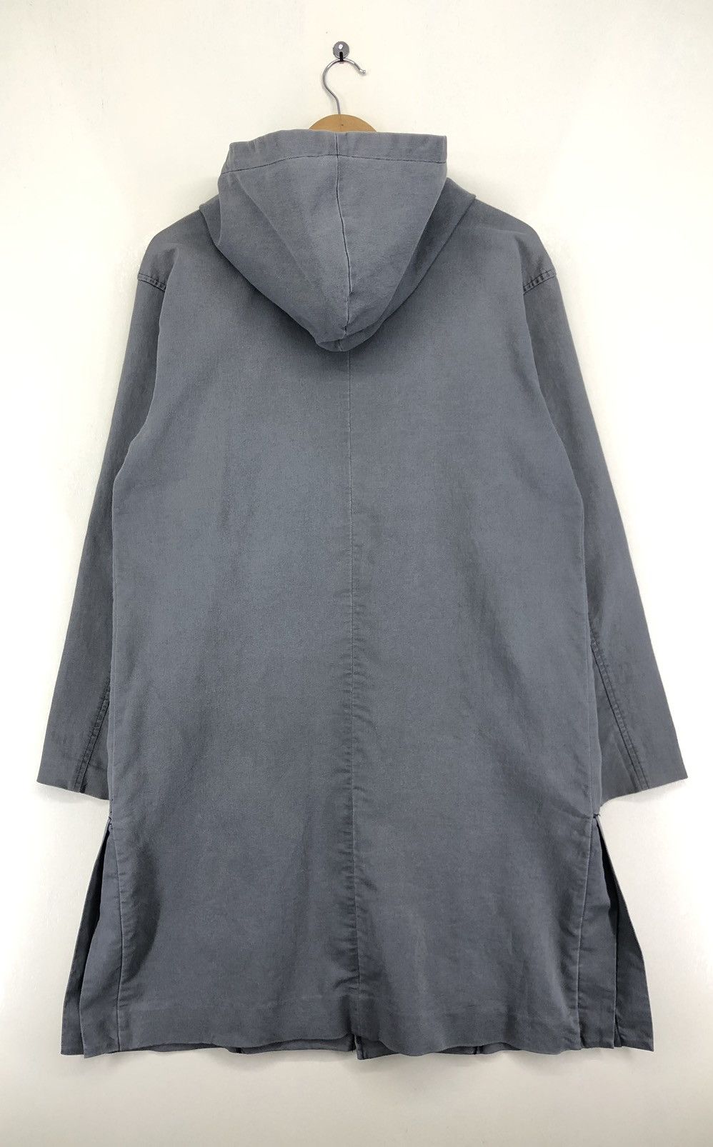 JACKROSE Jackrose Hooded Grey Long Jacket Size US M / EU 48-50 / 2 - 2 Thumbnail