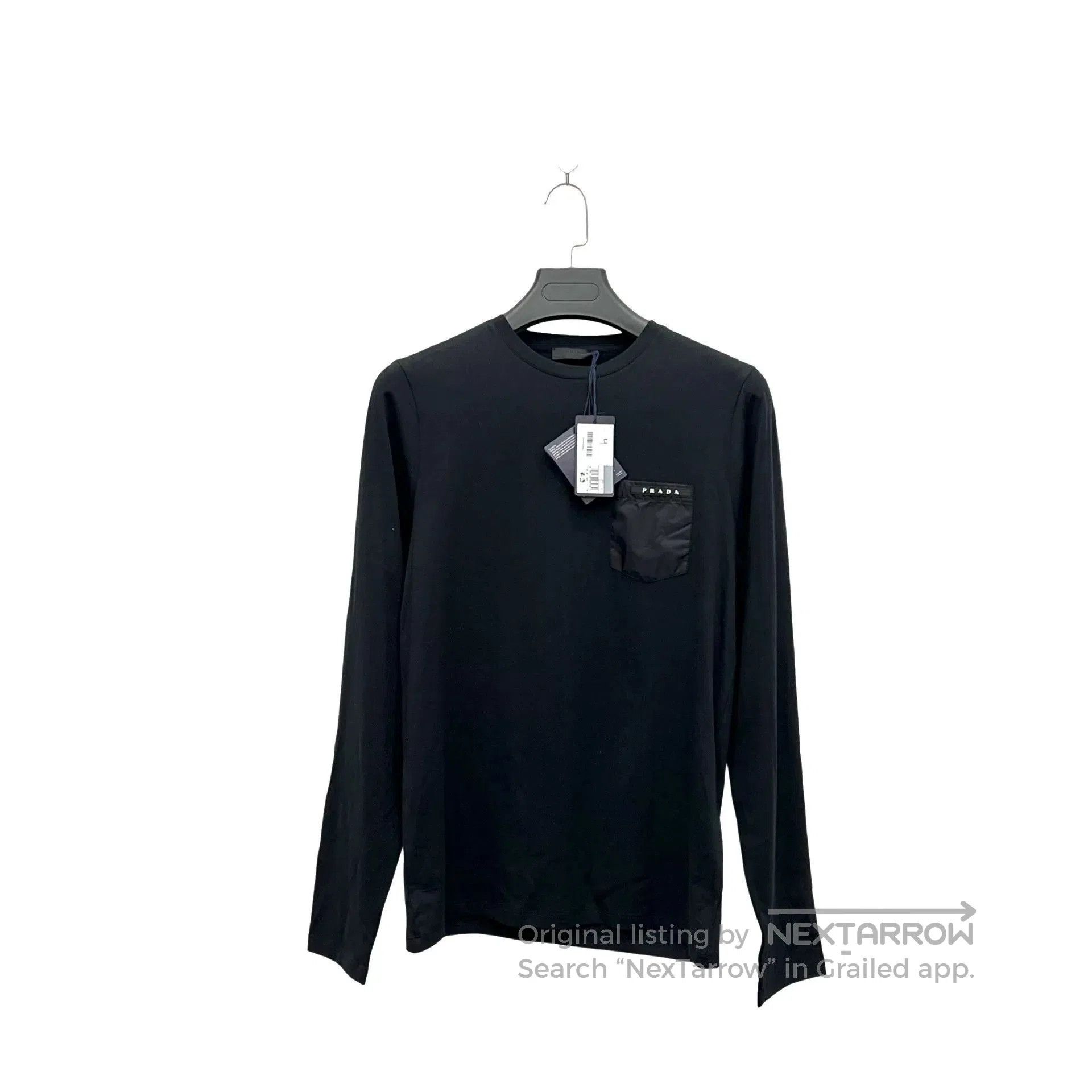 Prada Prada Black Logo Long. Size US S / EU 44-46 / 1 - 1 Thumbnail