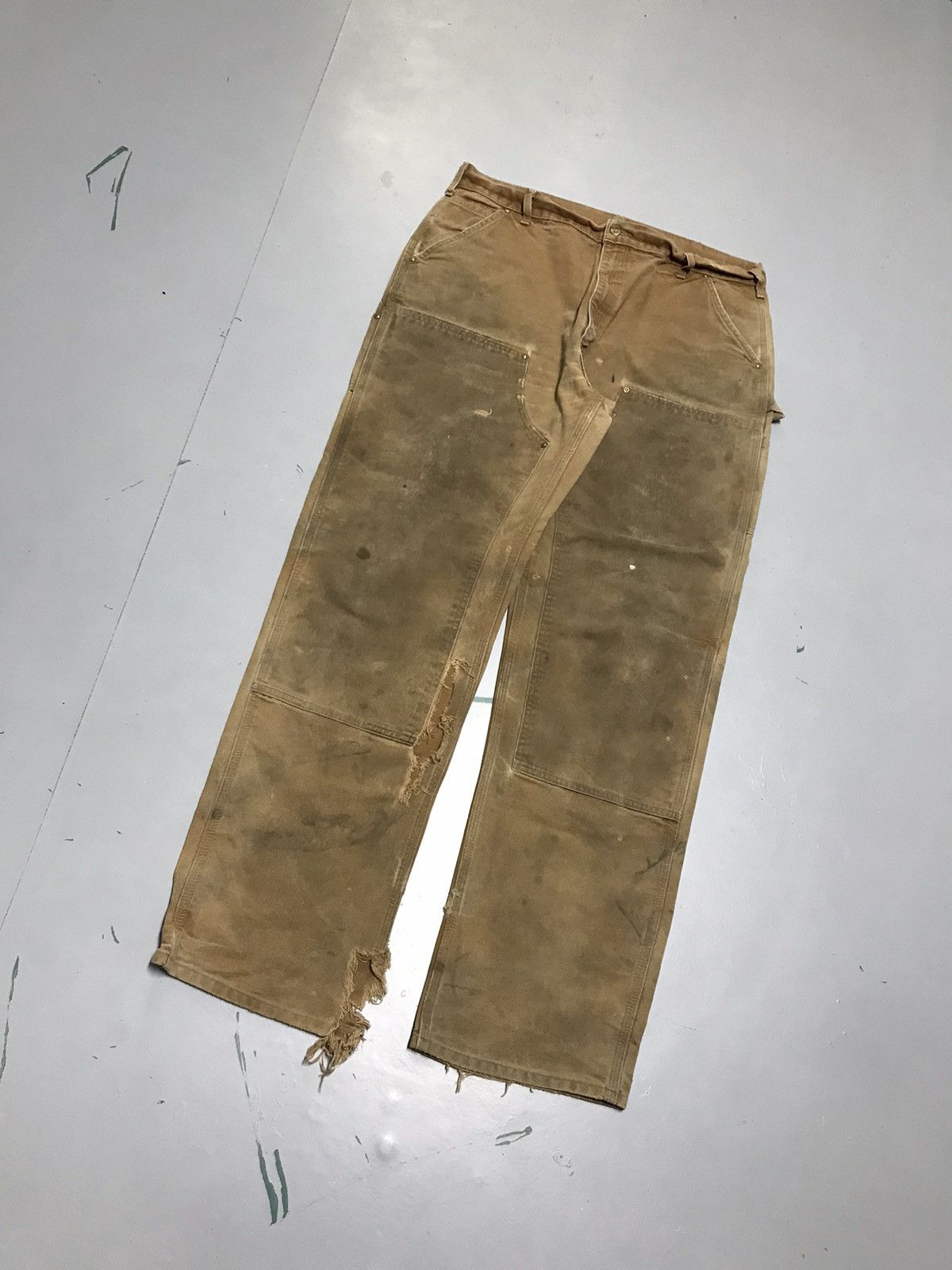 Carhartt Vintage carhartt B01 BRN dusty double knee workwear Size US 38 / EU 54 - 3 Thumbnail