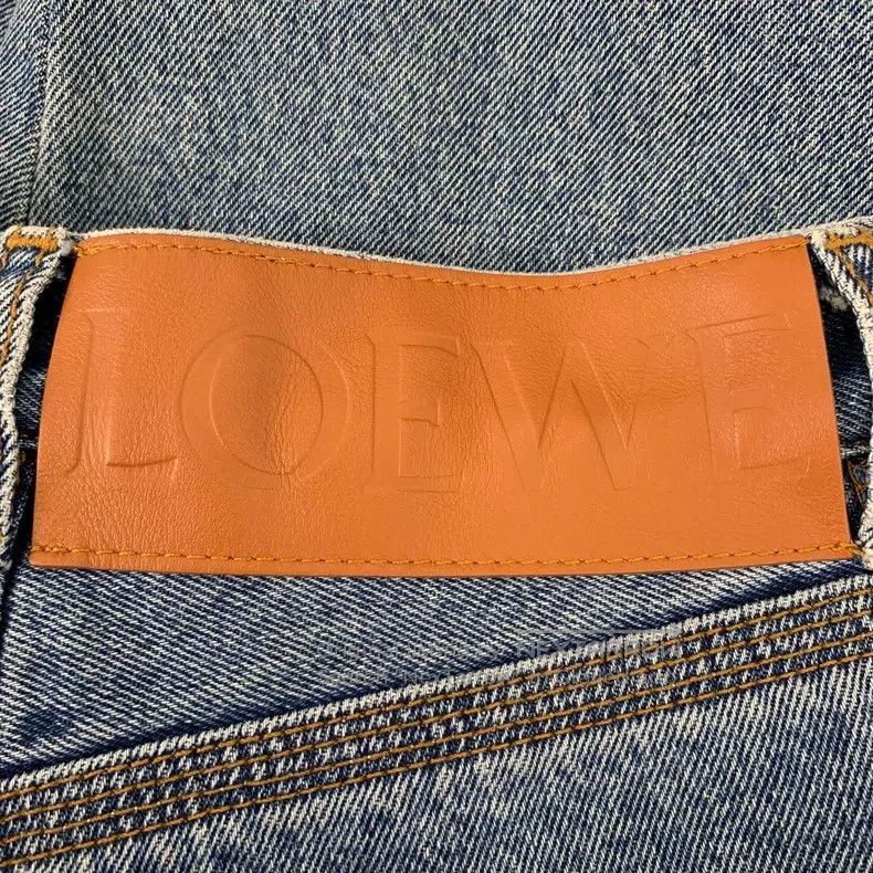 Loewe Loewe Blue logo embroidered cotton casual straight leg den Size 42" / US 20 - 9 Thumbnail