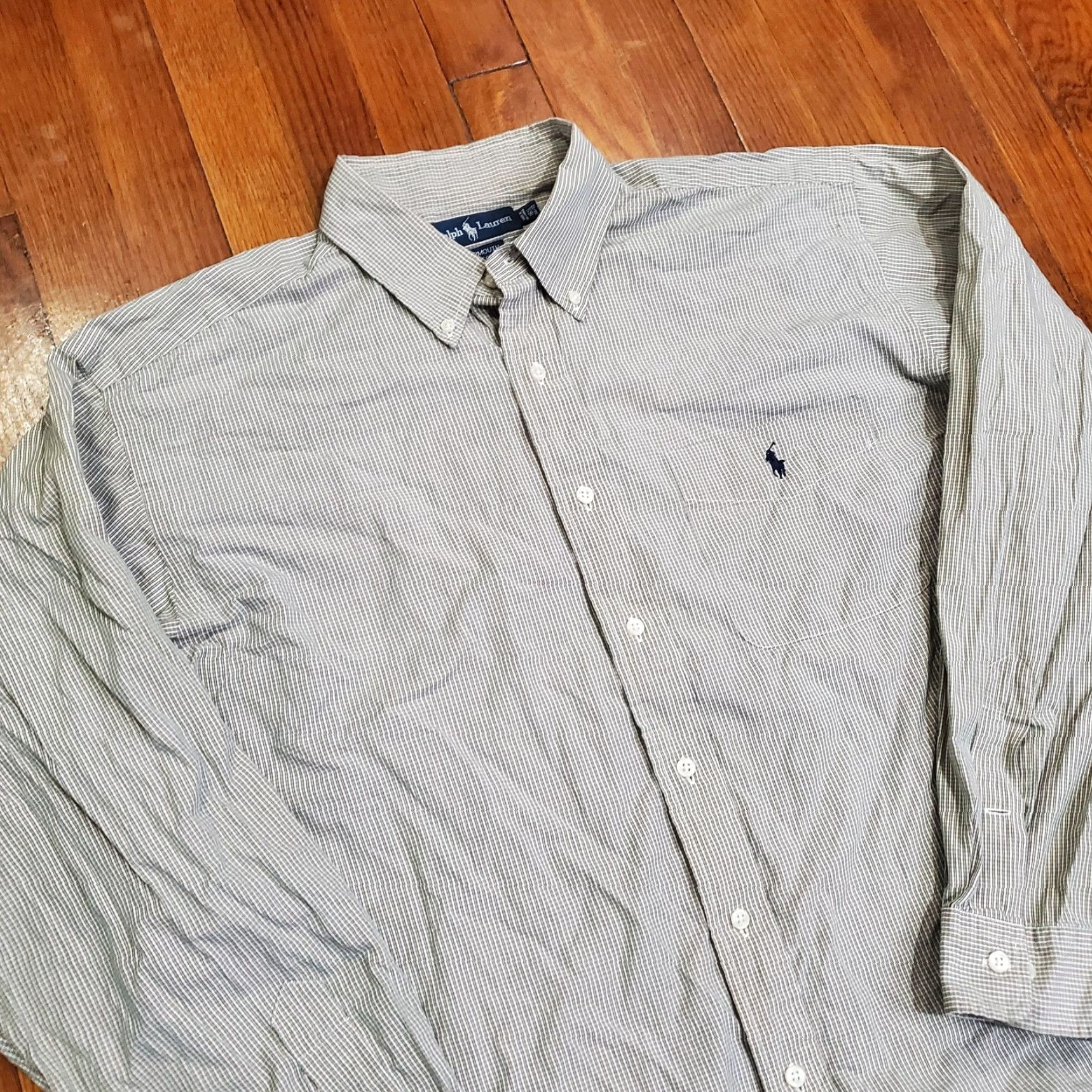 Ralph Lauren Ralph Lauren Mens Shirt Yarmouth Long Sleeve Button-Down Check Green Size US L / EU 52-54 / 3 - 5 Thumbnail
