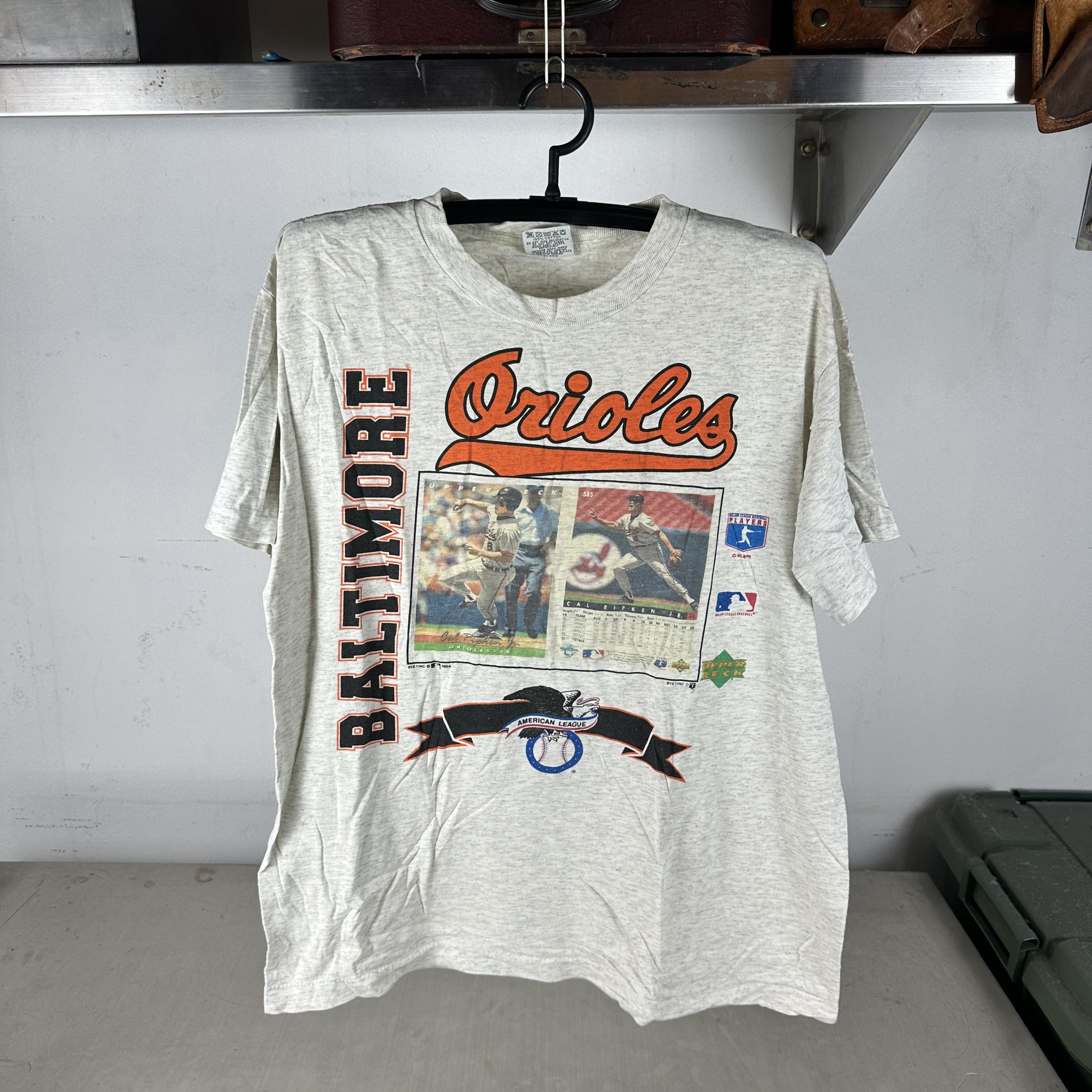Vintage 1994 Baltimore Orioles Baseball MLB Single Stitch T-Shirt Size US L / EU 52-54 / 3 - 1 Thumbnail