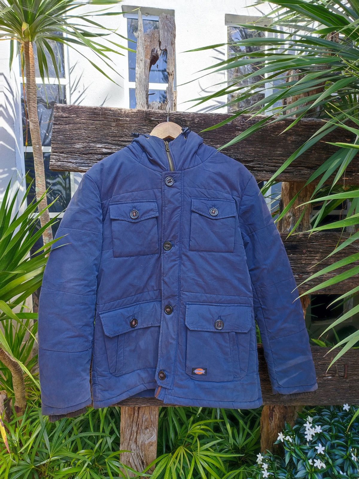 Dickies × Vintage Vintage Y2K Dickies Work Jacket – Faux Fur Hood (XL) Size US XL / EU 56 / 4 - 1 Thumbnail