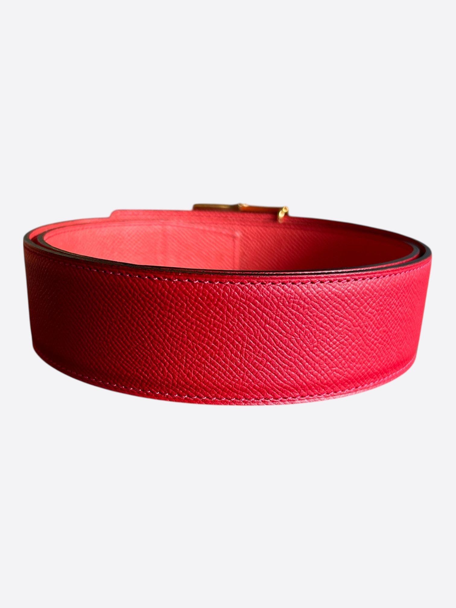 Hermes Hermes Red & Gold Collier De Chien Belt Size 30 - 2 Thumbnail
