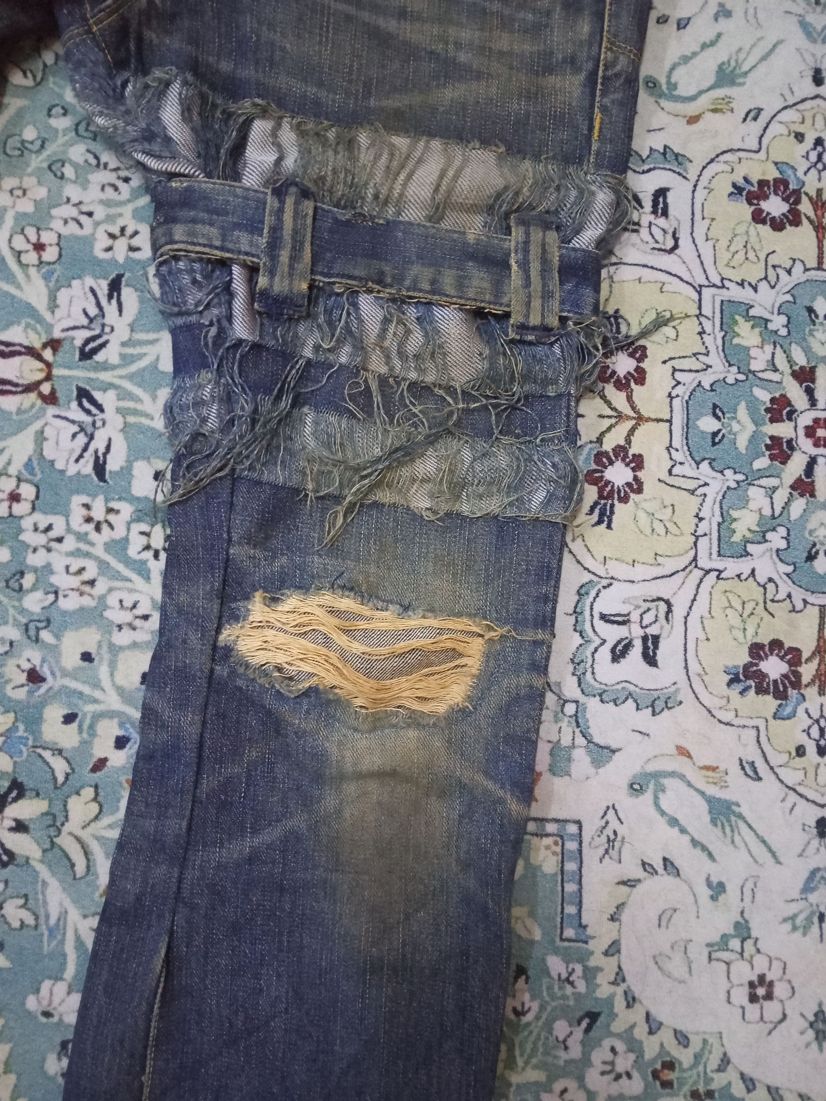 JACKROSE Jackrose Luv Maison Distressed Rare Design Jeans Size US 30 / EU 46 - 8 Thumbnail