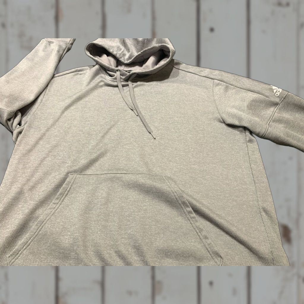Adidas Adidas Hoodie Mens 2XL Sweatshirt Gray Pullover Fleece Logo Athletic Sports Activewear Size US XXL / EU 58 / 5 - 1 Thumbnail