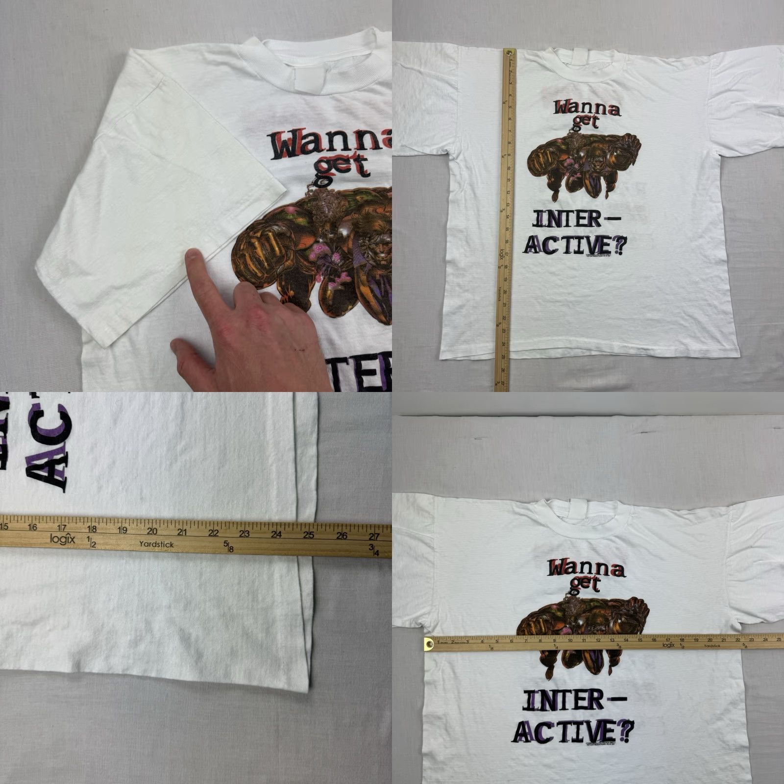Vintage VINTAGE Cyber Force Weapon Zero T-Shirt Adult Men 90s Graphic Print Crew Neck White Gaming Memes Size US M / EU 48-50 / 2 - 8 Thumbnail