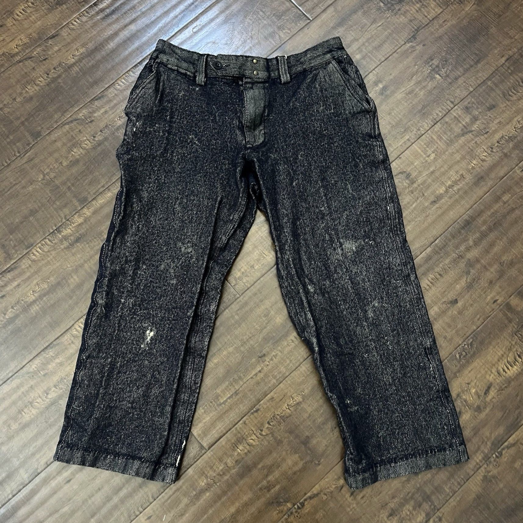 Gap VINTAGE Gap Wide Leg Pants Men 30x23 Cotton Wool Military 5-Pocket Casual Blue 80s 90s Size US 30 / EU 46 - 2 Thumbnail