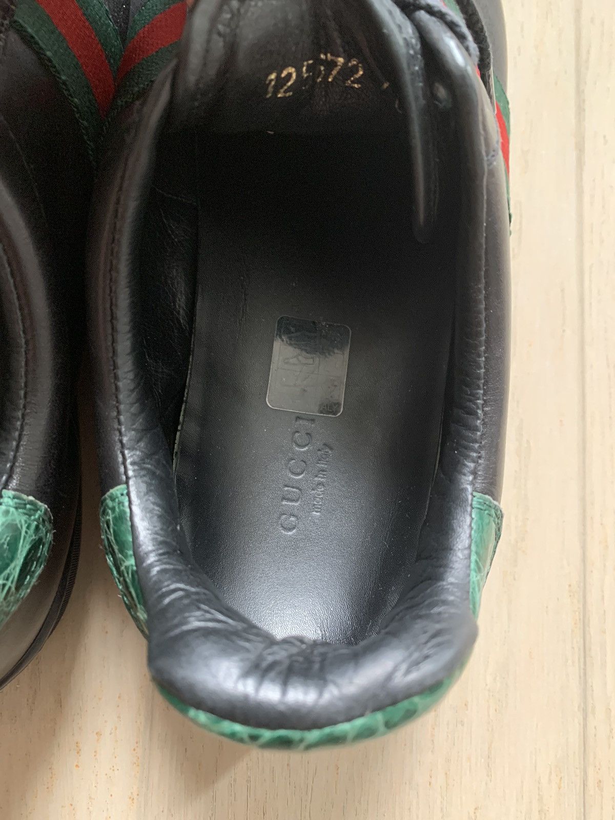 Gucci Gucci Leather Low-top Ace Sneakers with Web Size US 8 / EU 41 - 5 Thumbnail