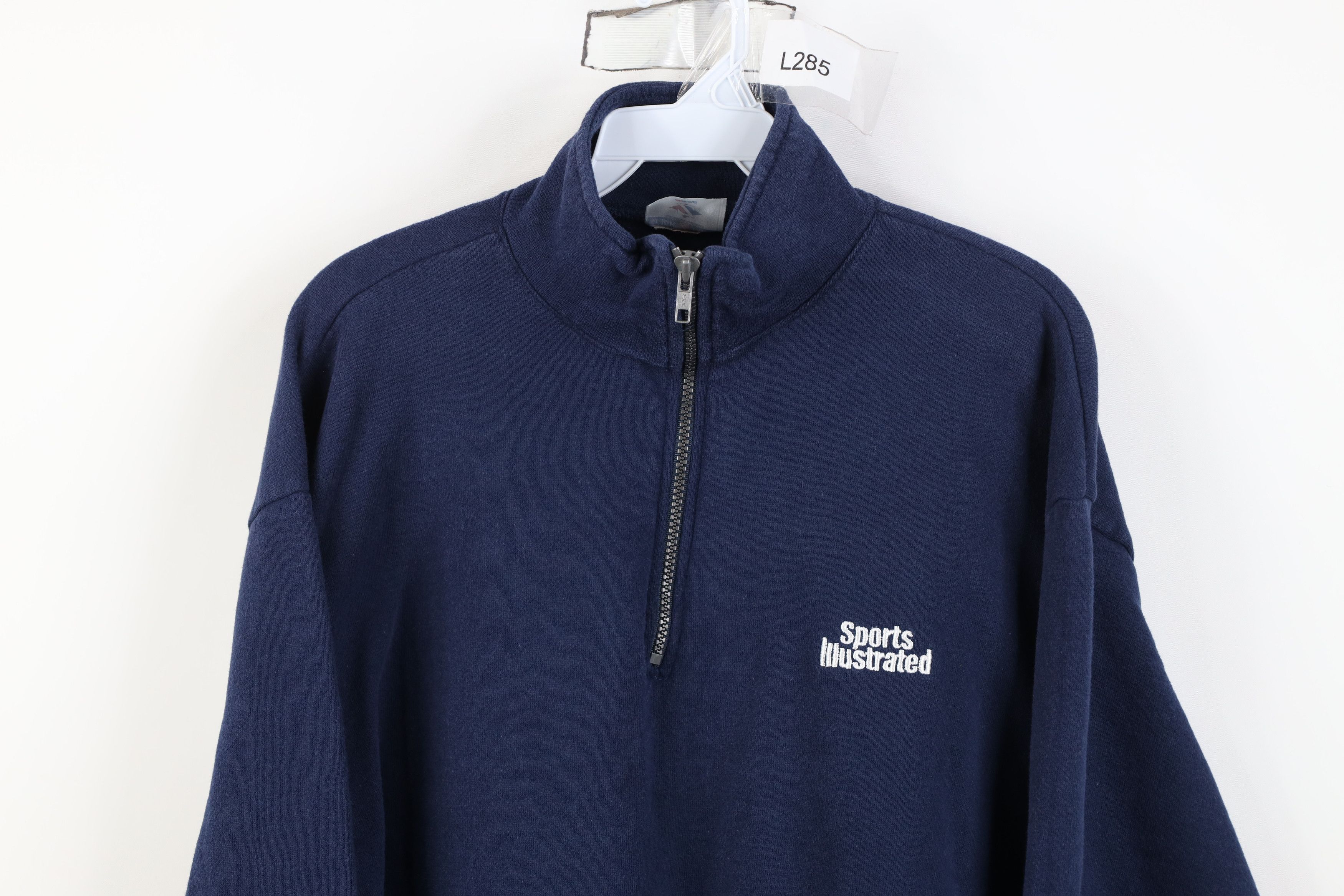 Vintage Vintage 90s Y2K Sports Illustrated 1/4 Half Zip Sweatshirt Size US L / EU 52-54 / 3 - 2 Thumbnail