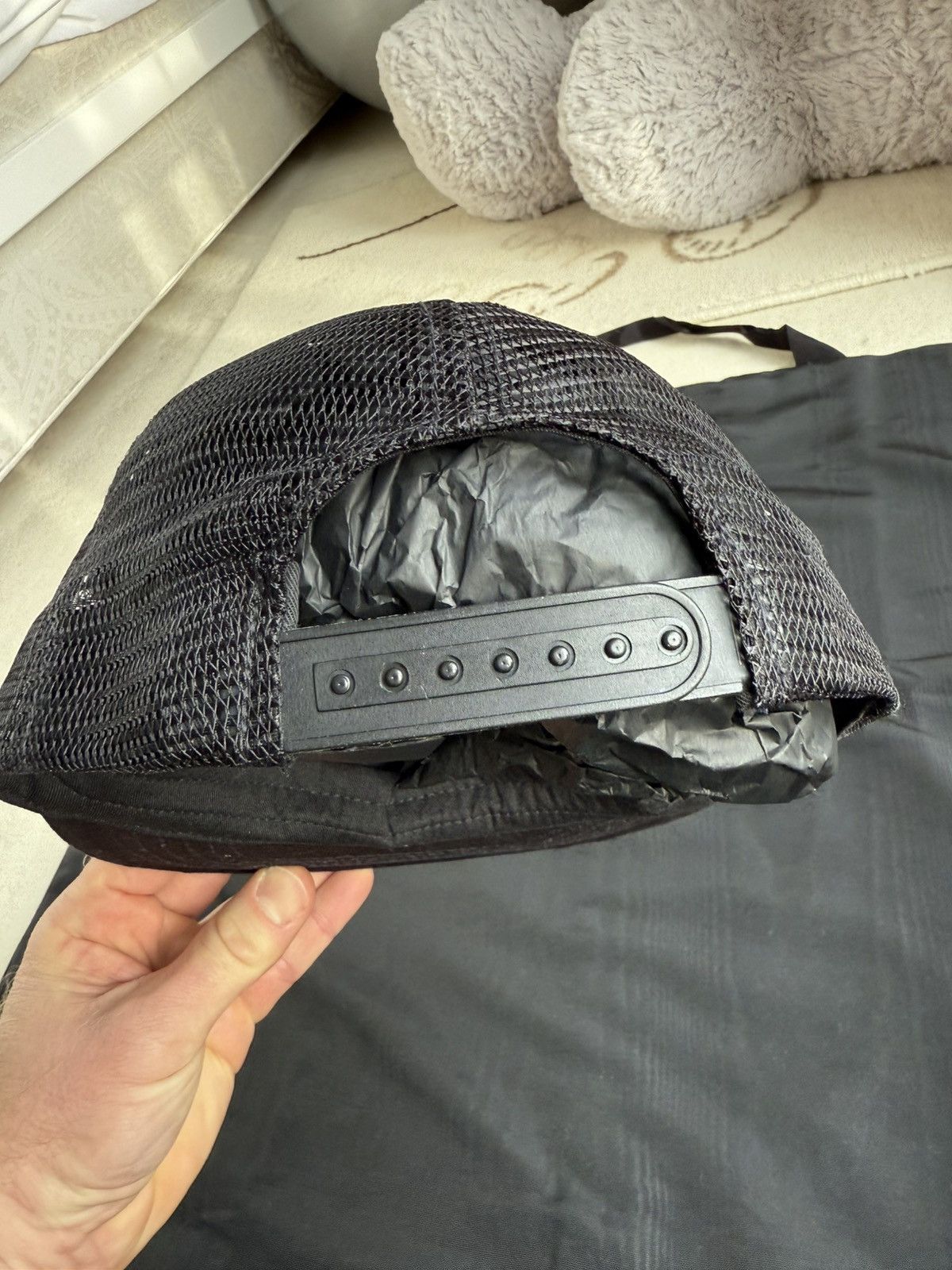 Celine SS21 Celine snapback trucker logo black cap hat Hedi Slimane Size ONE SIZE - 9 Thumbnail