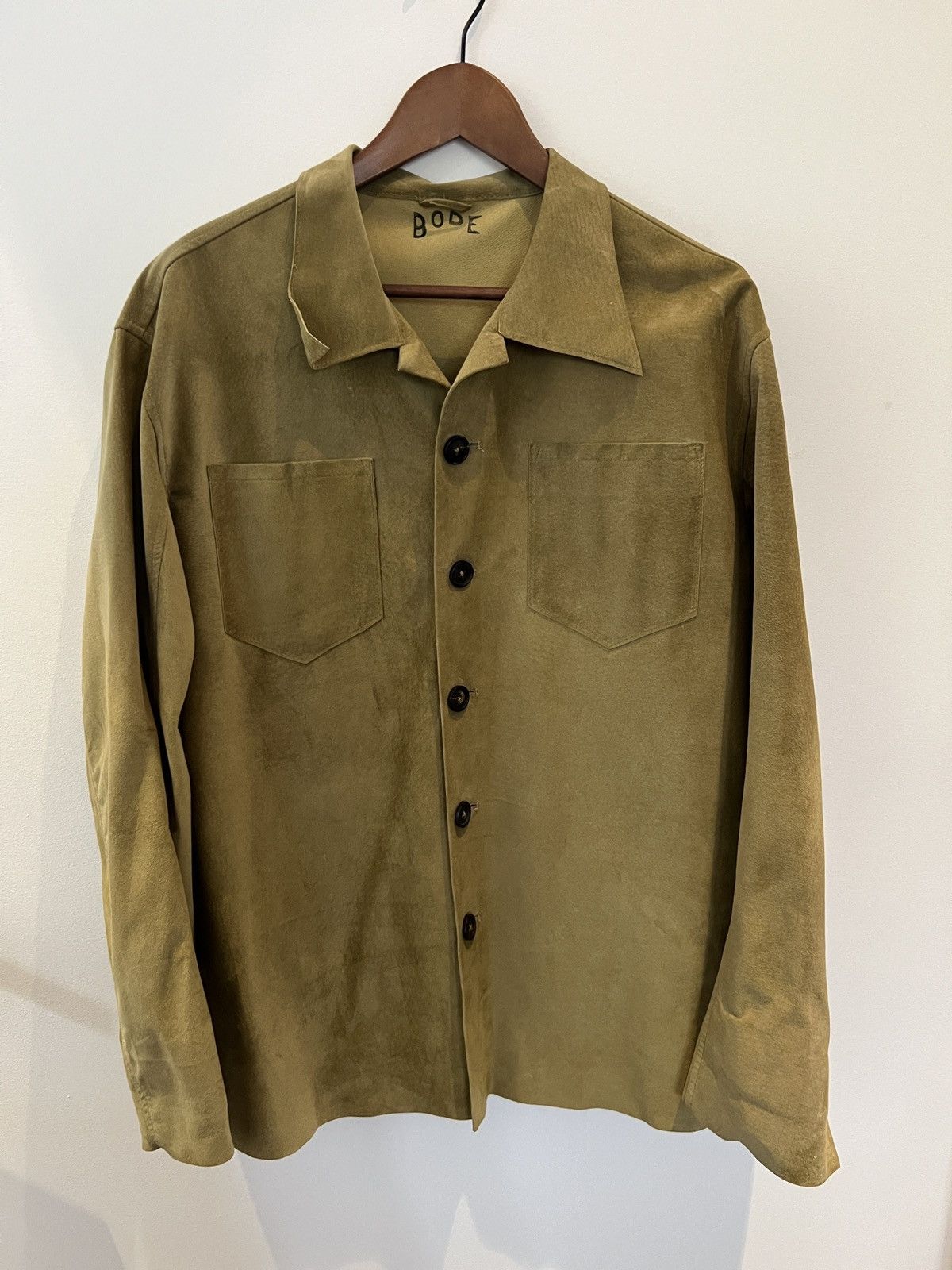 Bode Bode Suede Shirt Jacket | Grailed