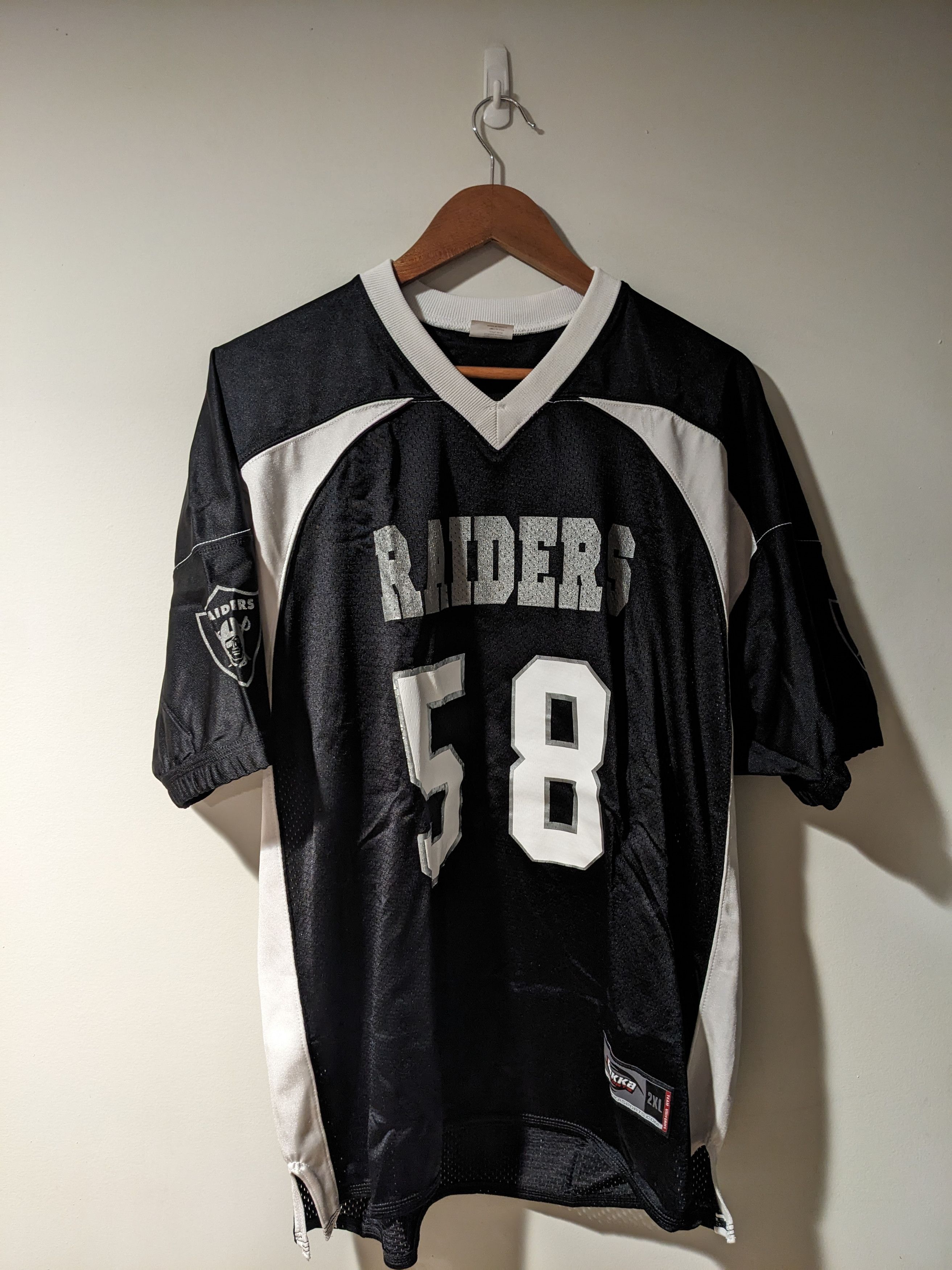 NFL × Vintage Vintage 90s Oakland Raiders NFL Football XX-Large Jersey Size US XXL / EU 58 / 5 - 1 Thumbnail
