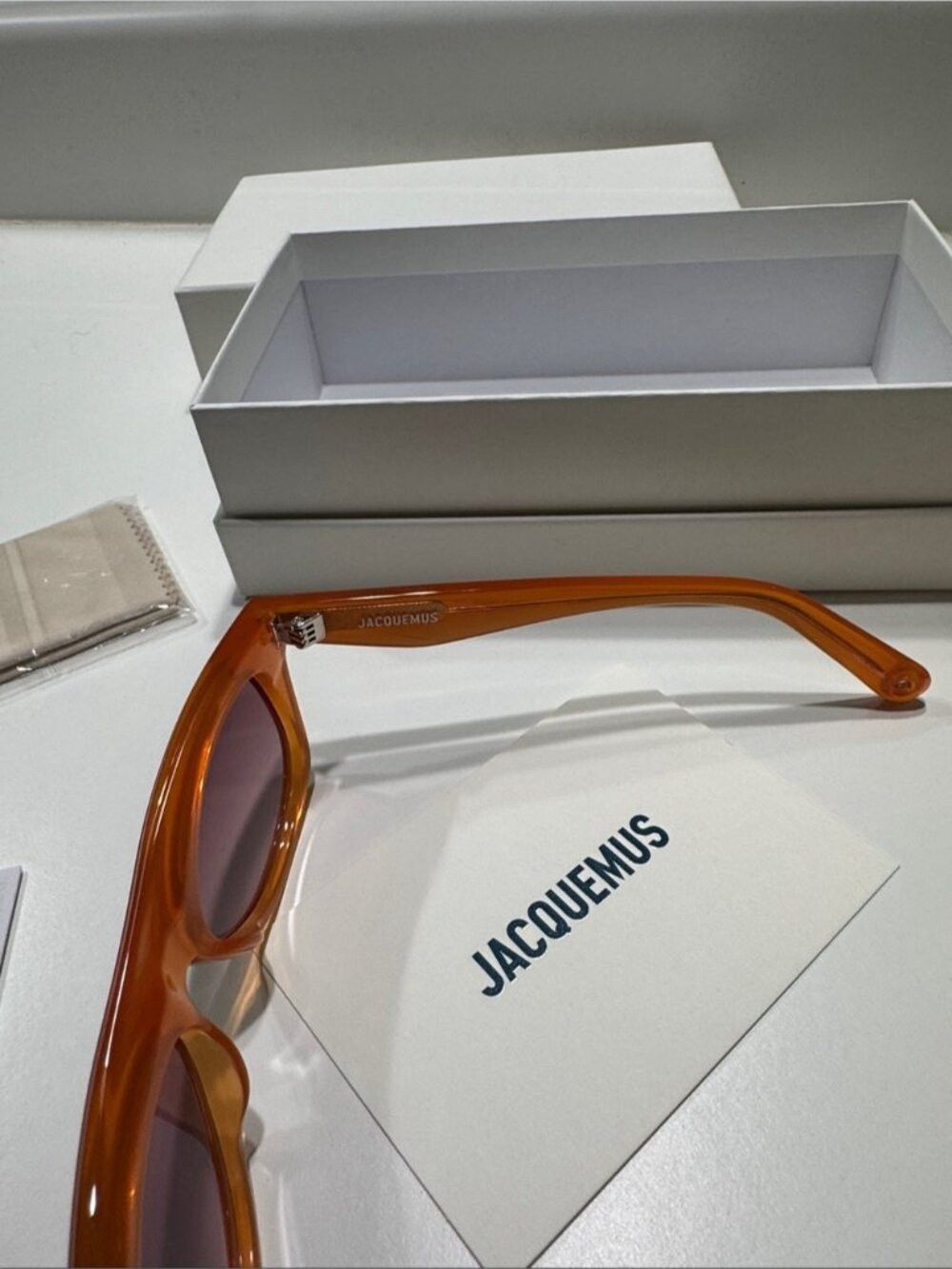 Jacquemus Jacquemus Pina Rectangular Sunglasses Size ONE SIZE - 6 Thumbnail
