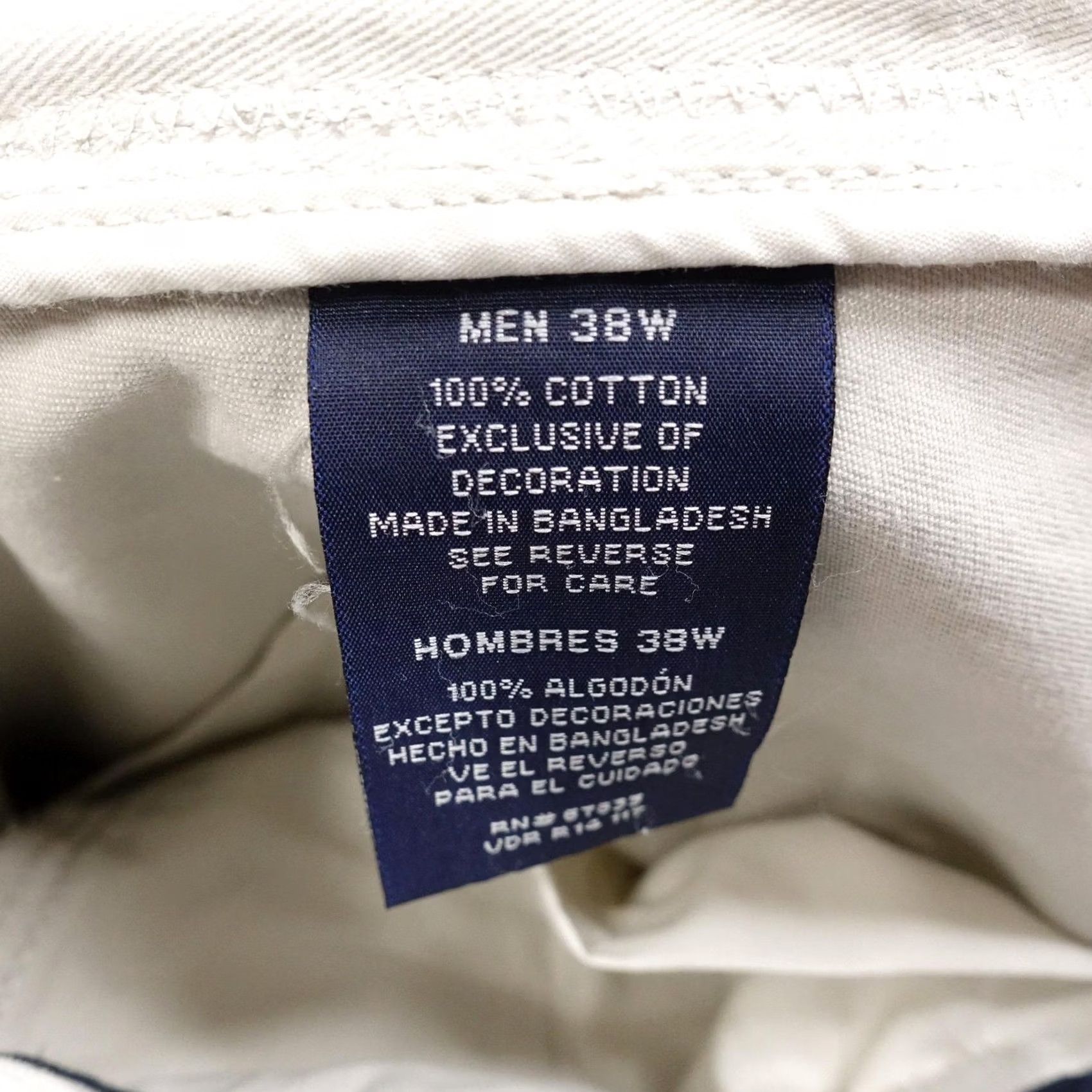 Nautica Nautica Shorts Mens 38 Beige Chino Cotton Flat Front Casual 9 Inseam Pockets Size US 38 / EU 54 - 6 Thumbnail