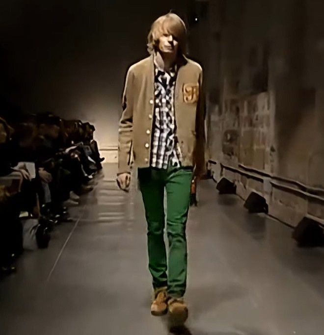 Number (N)ine AW05 Green Pain Denim Size US 31 - 1 Thumbnail