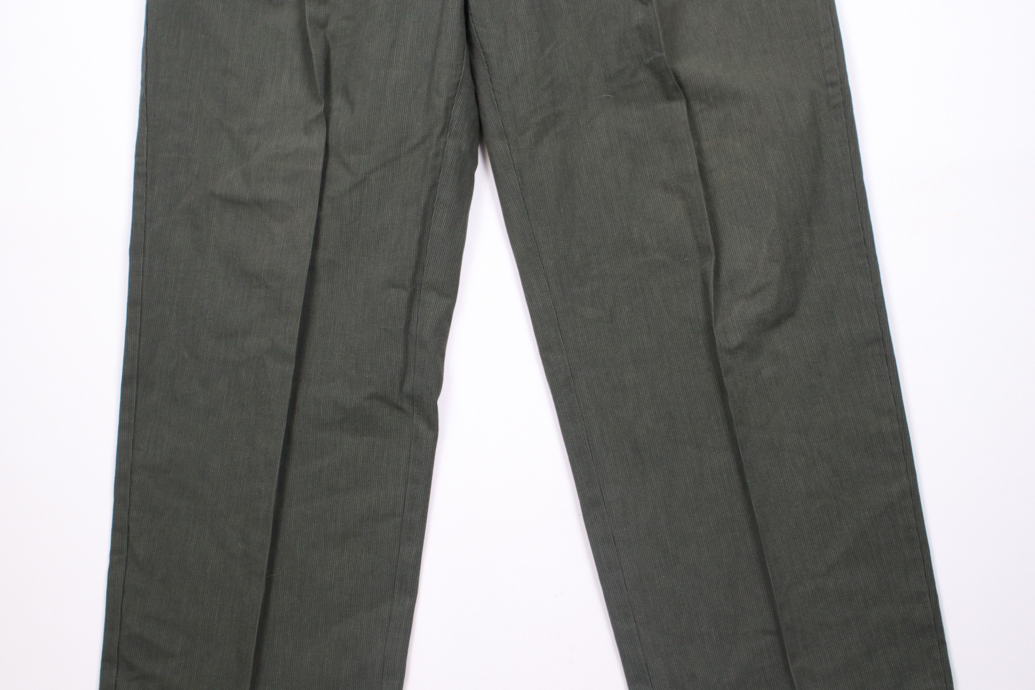 Perry Ellis Vintage 90s Perry Ellis Pinstriped Wide Leg Chino Pants Size US 34 / EU 50 - 3 Thumbnail