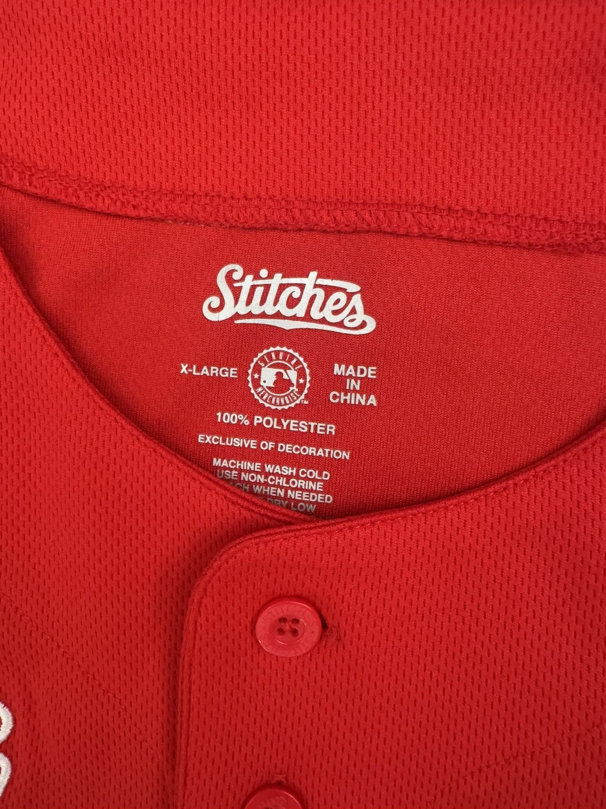 Stitch's Jeans Stitches Los Angeles Angels MLB Baseball Red Jersey Men’s XL Size US XL / EU 56 / 4 - 3 Thumbnail